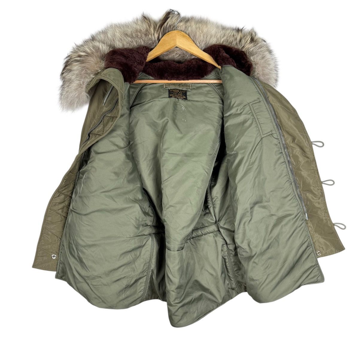Buzz Rickson's 🔥BUZZ RICKSONS FUR HOODIE TYPE N-3 JACKET Size US S / EU 44-46 / 1 - 8 Thumbnail
