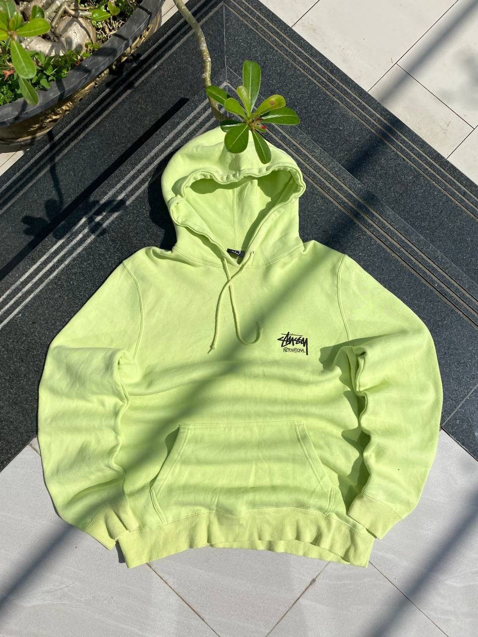 Stussy × Vintage 90A STUSSY RETRO BACK LOGO RARE Y2K HOODIE Size US L / EU 52-54 / 3 - 2 Thumbnail