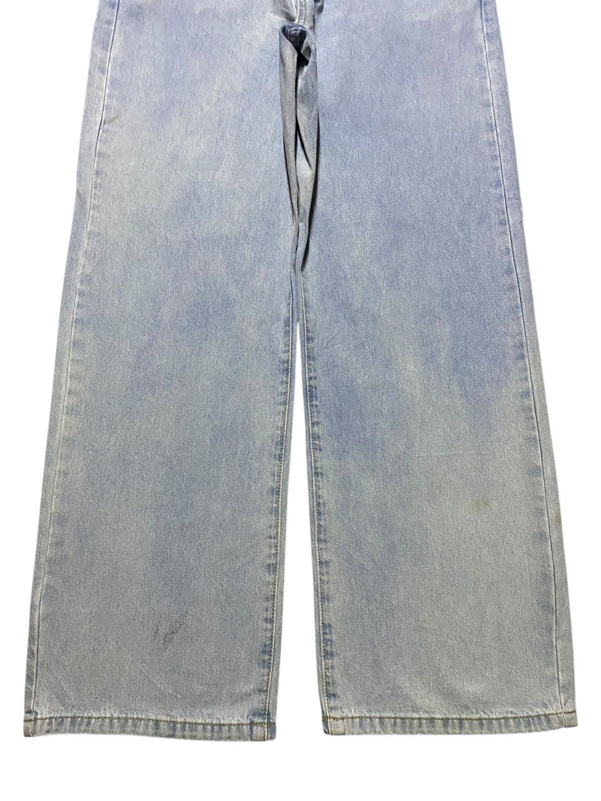 Japanese Brand Dazy Wide Leg Light Wash Jeans Minimalist Korean Style Size US 30 / EU 46 - 5 Thumbnail
