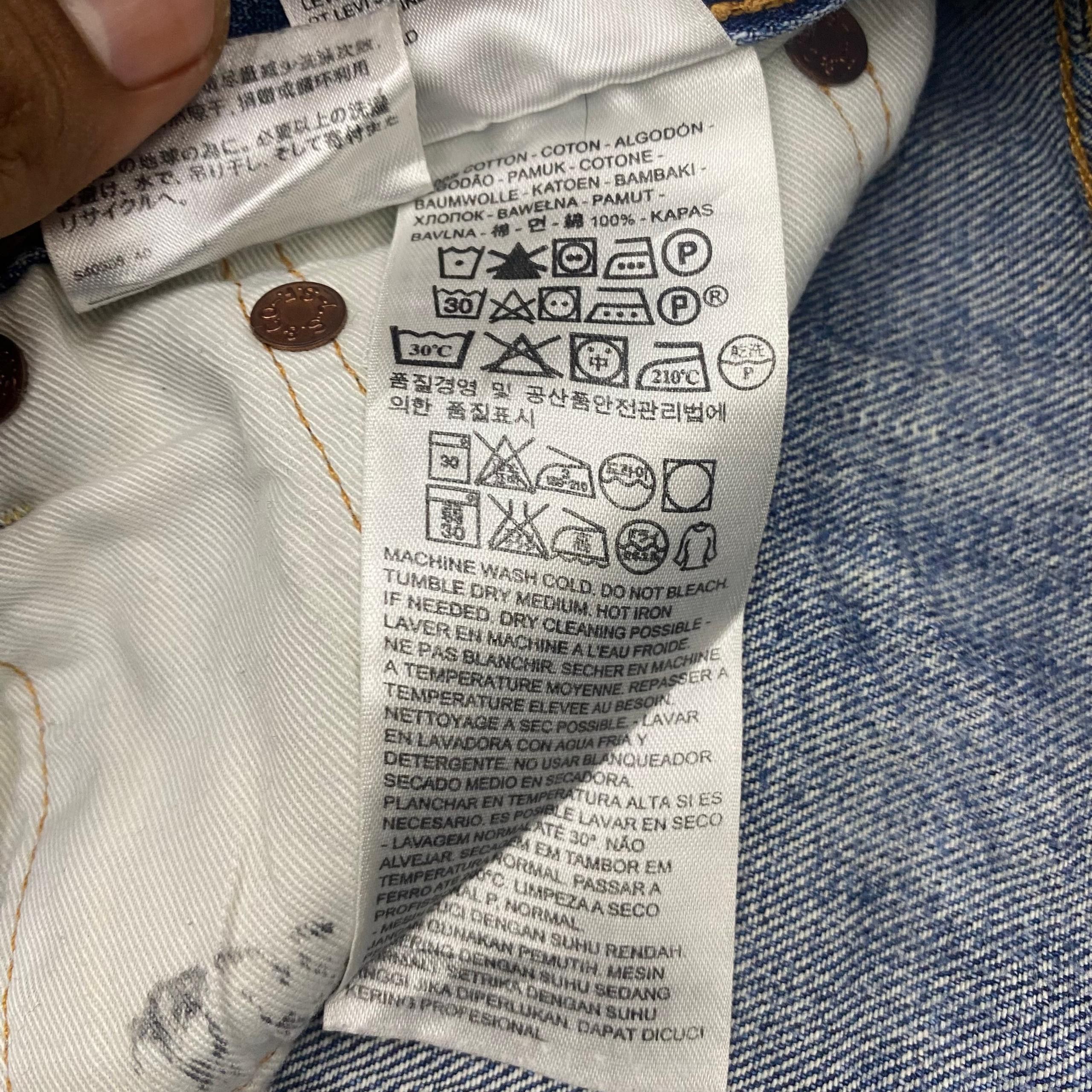 Levi's 💥Best Offer💥Vintage Levis 505 Distressed Denim Size US 30 / EU 46 - 20 Thumbnail