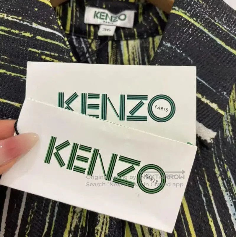 Kenzo KENZO Summer Striped Silk Blend Long Shirt . Size S / US 4 / IT 40 - 5 Thumbnail