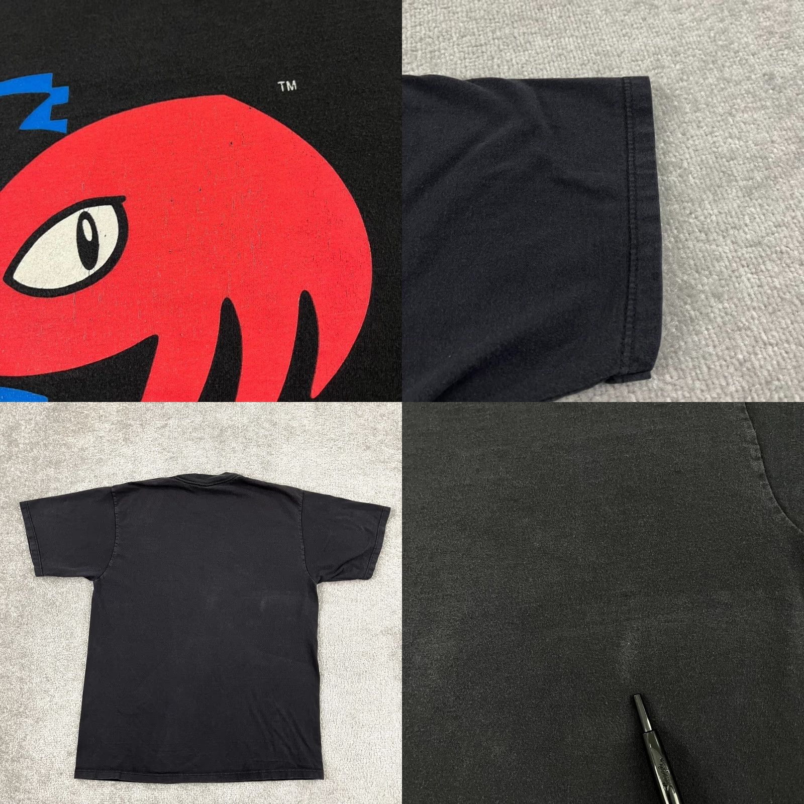 Vintage VINTAGE SONIC & KNUCKLES Graphic Print Shirt Men Large Black 90s Sega Video Game Size US L / EU 52-54 / 3 - 8 Thumbnail