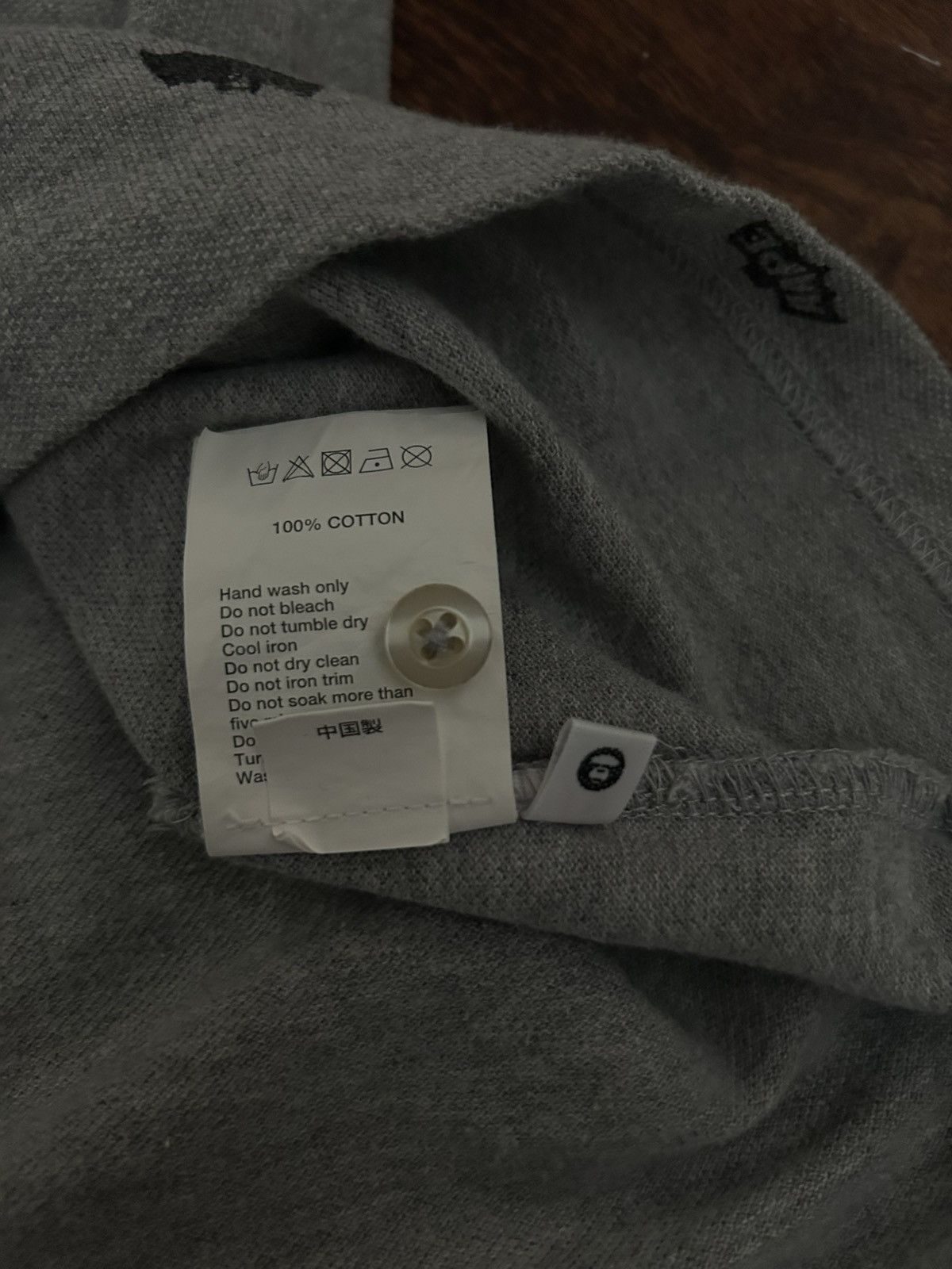 Bape Bape aape bats allover print grey polo batman Size US M / EU 48-50 / 2 - 8 Thumbnail