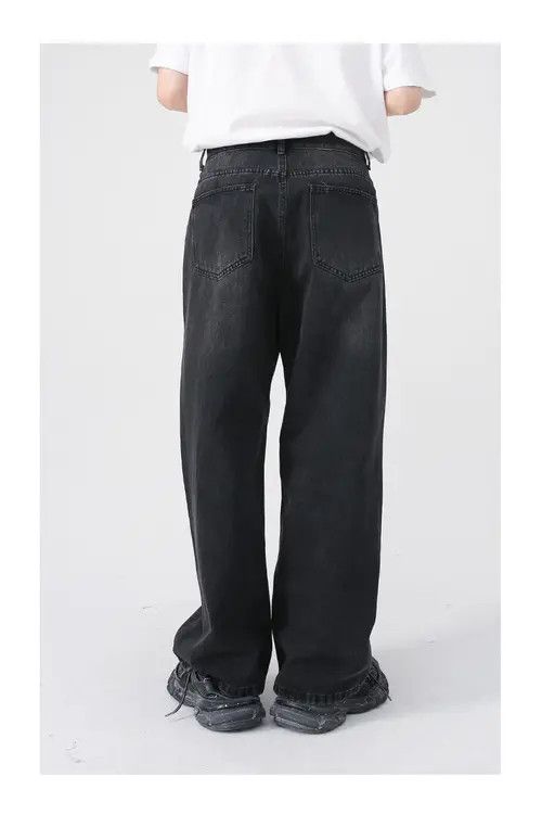 Japanese Brand × Jean Straight black and gray wide leg jeans Size US 32 / EU 48 - 4 Thumbnail