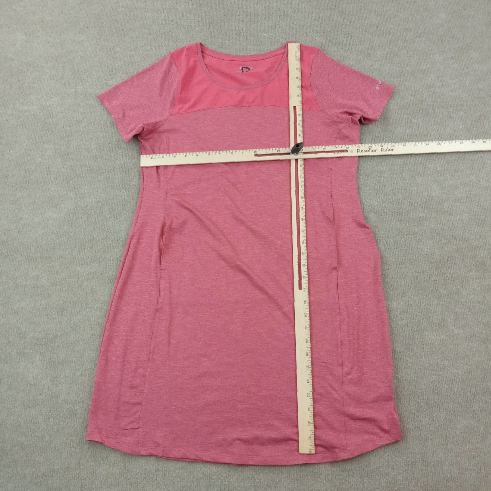 Vintage Columbia Outdoor T-Shirt Dress Womens Size Large Red Sleeveless Casual with Pockets Size L / US 10 / IT 46 - 2 Thumbnail