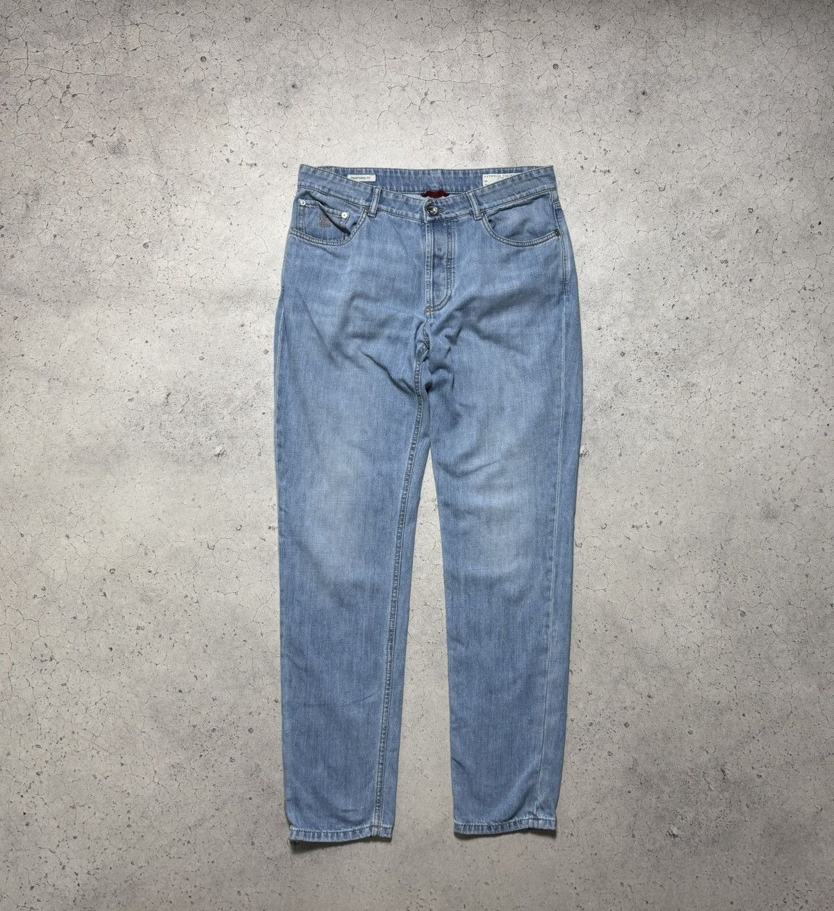 Brunello Cucinelli Brunello Cucinelli Luxury Denim Jeans Light Blue Size 48 Size US 32 / EU 48 - 1 Thumbnail