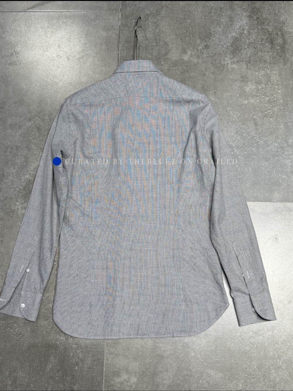 Loro Piana Gray Check Long-Sleeve Button-Up Shirt Size US M / EU 48-50 / 2 - 1 Preview