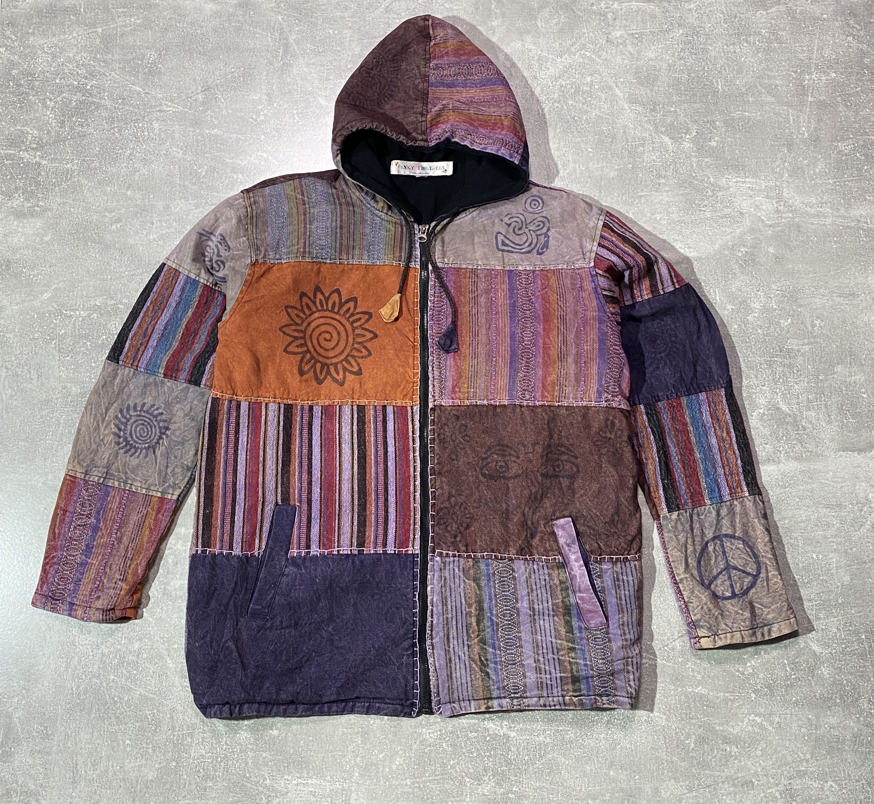 Japanese Brand Vintage Hippie Print Boho Nepal Patchwork Jacket L/XL Size US L / EU 52-54 / 3 - 1 Thumbnail