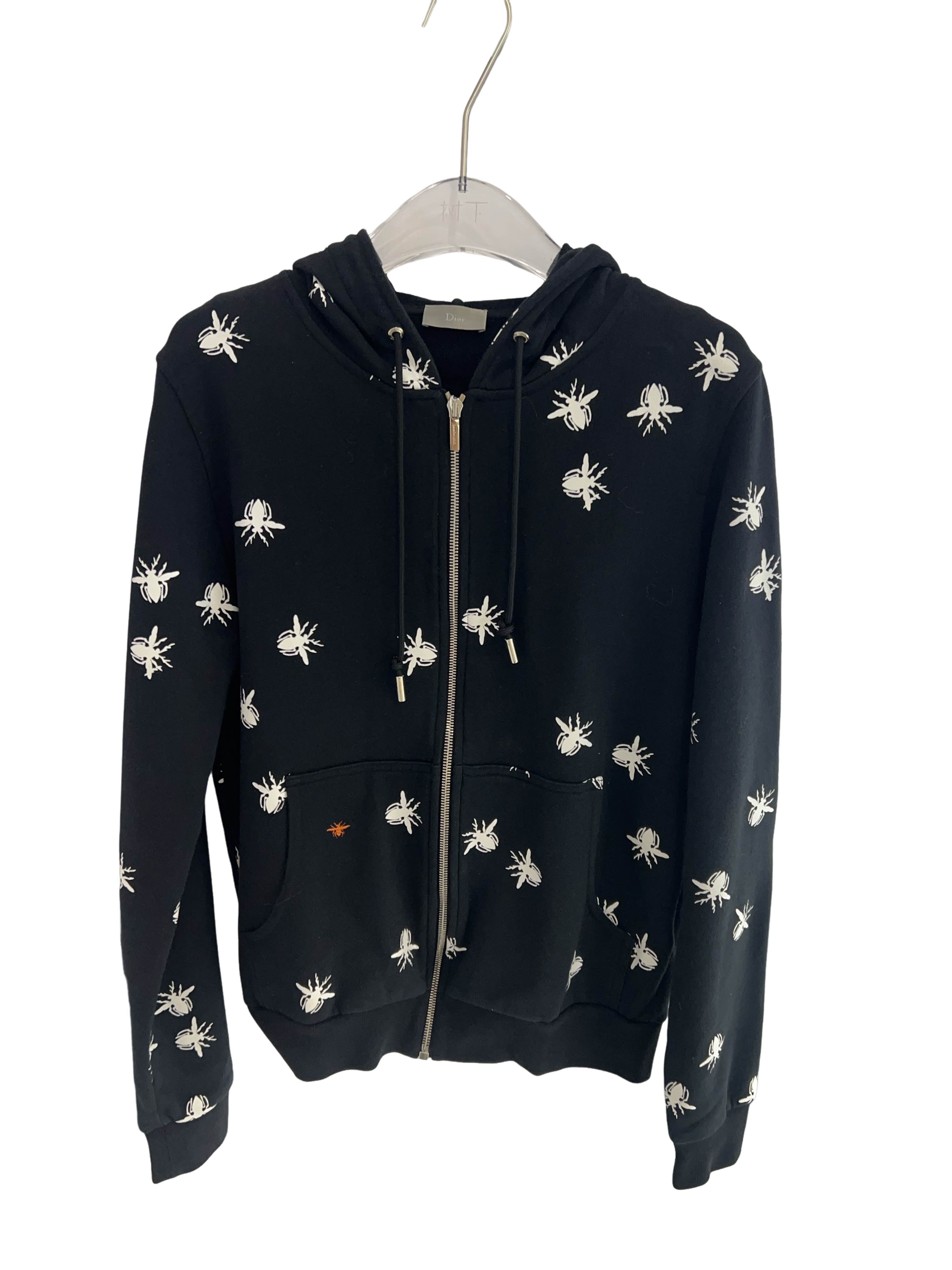 Dior Dior Homme Embroidered Bee Zip Up Hoodie Japan Exclusive