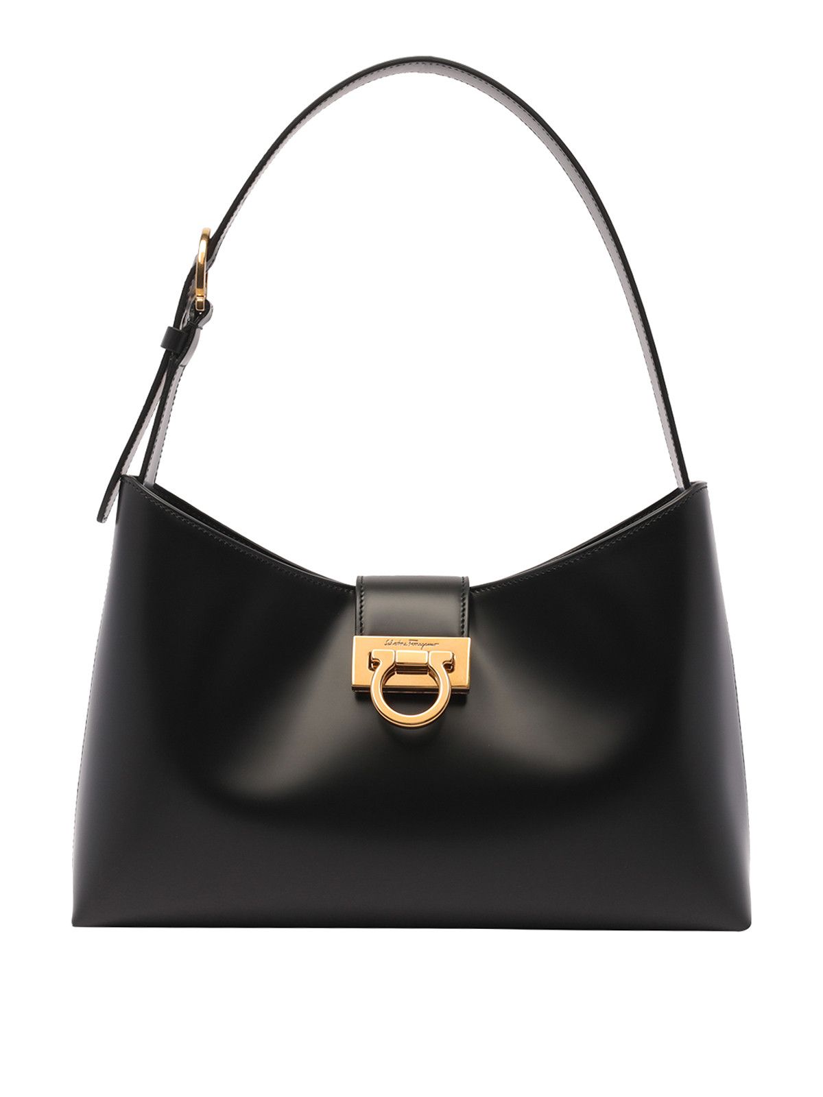 Salvatore Ferragamo o1s1rm0824 Size: OS / Trifolio Shoulder Bag in Black Size ONE SIZE - 1 Thumbnail