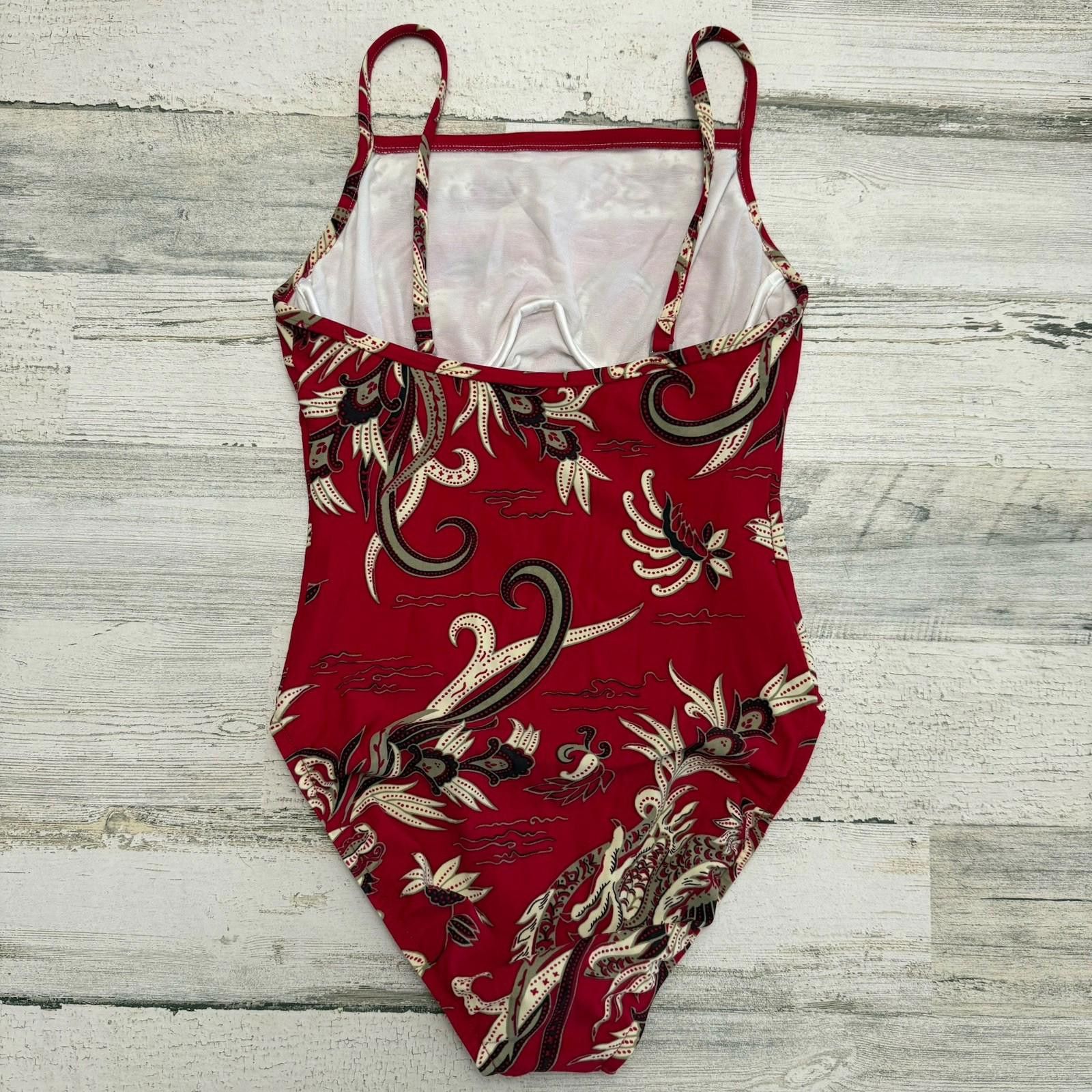 Jantzen 90s Vintage Janzten Dragon Swimsuit Size 8 Size ONE SIZE - 3 Thumbnail