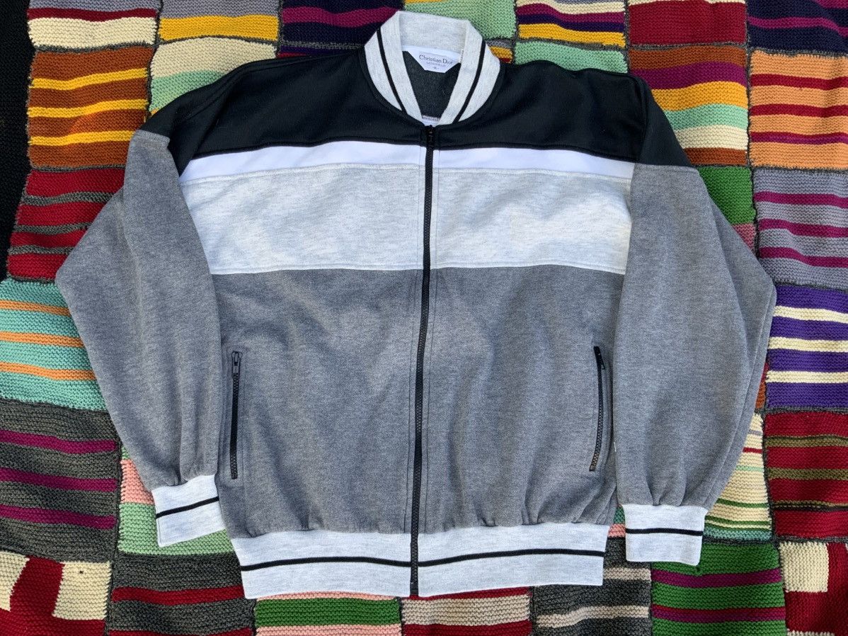 Vintage 90s Christian Dior Track Sweatsuit Jacket Sz L