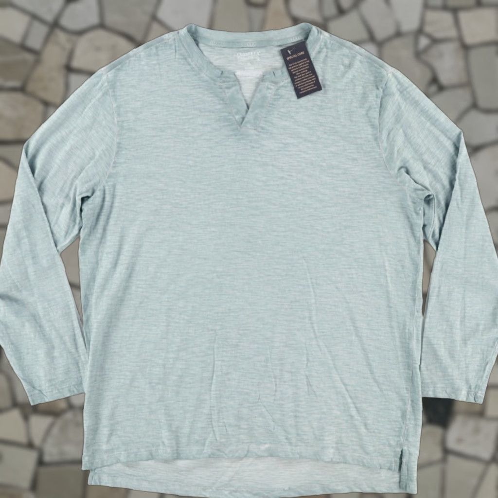 Cremieux Daniel Cremieux Heather Long Sleeve T-Shirt Green Men's XL Shirt Mens XL Green Heather Long Sleeve T-Shirt Daniel Cremieux Size US XL / EU 56 / 4 - 1 Thumbnail