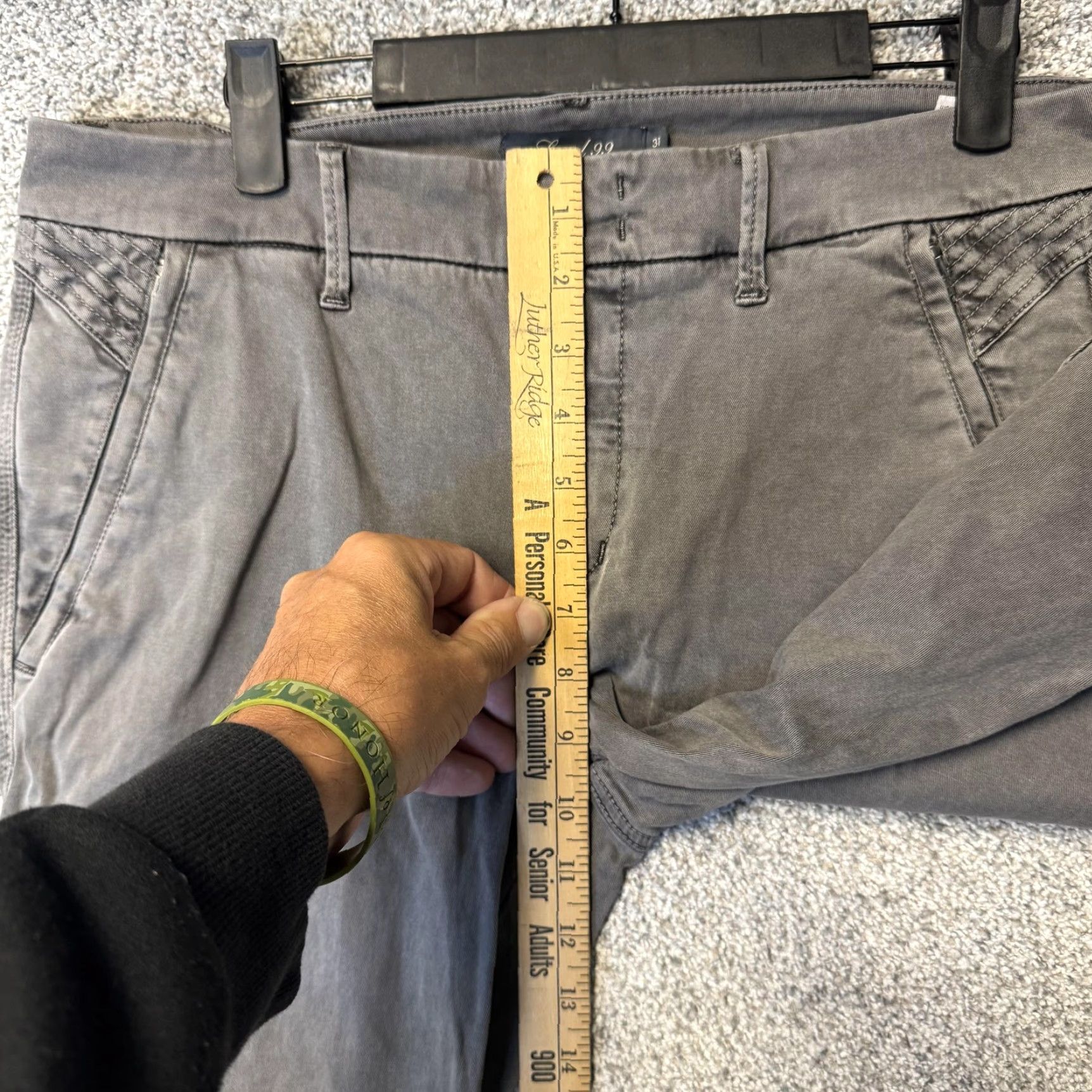 Vintage Level 99 Pants 31 Gray Moto Cargo Skinny Zipper Pockets Twill Stretch Womens Cargo Pants - 29in Inseam Size 24" / US 00 / IT 34 - 5 Thumbnail