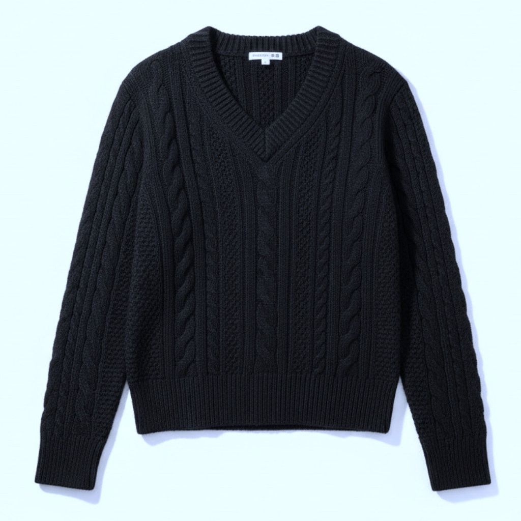 JW Anderson JW Anderson x Uniqlo V-Neck Cable Knit Sweater Fisherman Size S / US 4 / IT 40 - 1 Thumbnail