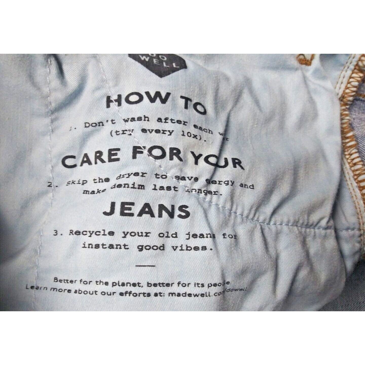 Madewell Madewell Jeans 9" Mid Rise Skinny Crop Sz 27 Medium Wash Den Size 27" / US 4 / IT 40 - 11 Thumbnail