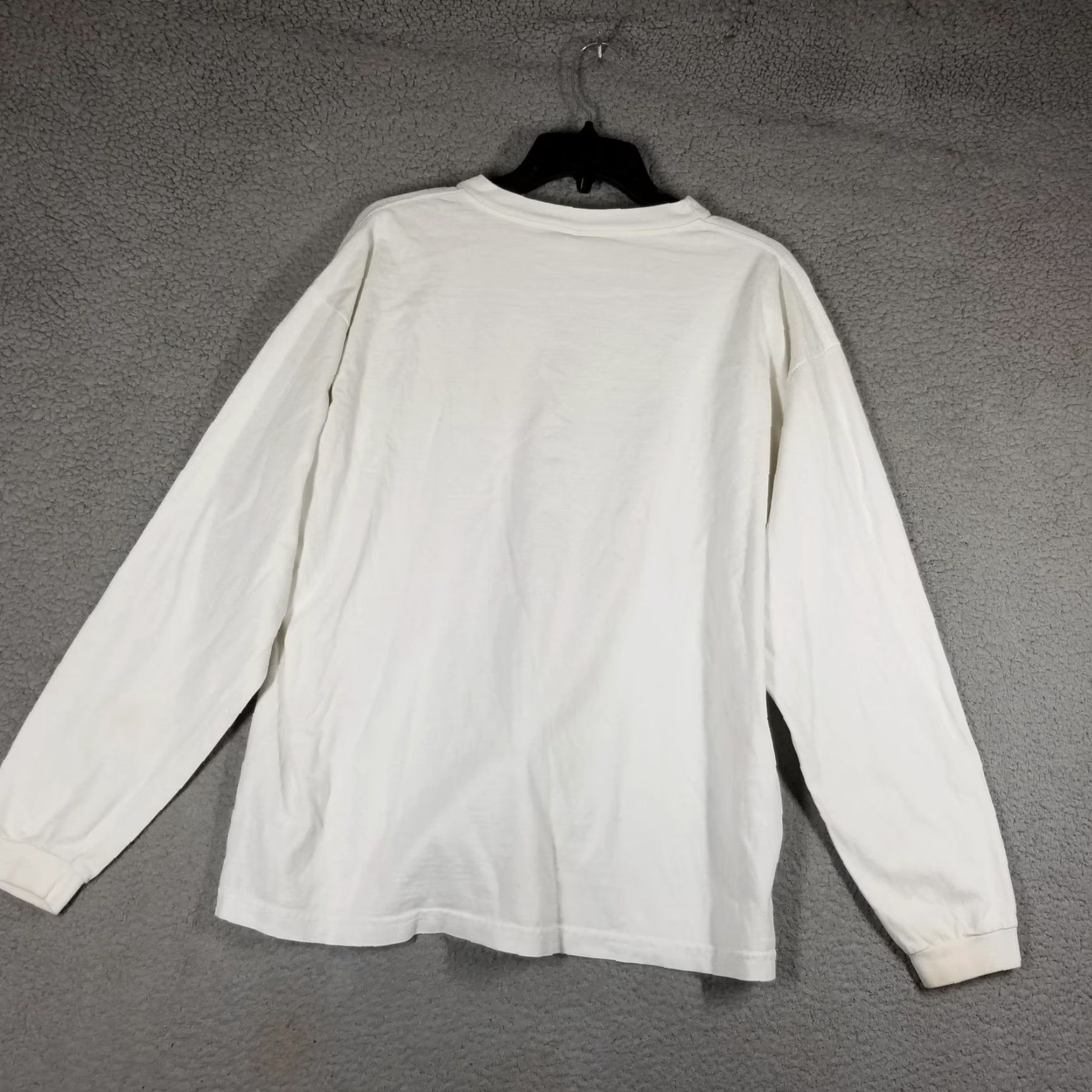 Big Dogs VINTAGE Big Dogs Shirt Mens Large White Long Sleeve Patriotic USA Flag 90s Graphic Print Crew Neck Men L Size US L / EU 52-54 / 3 - 2 Thumbnail