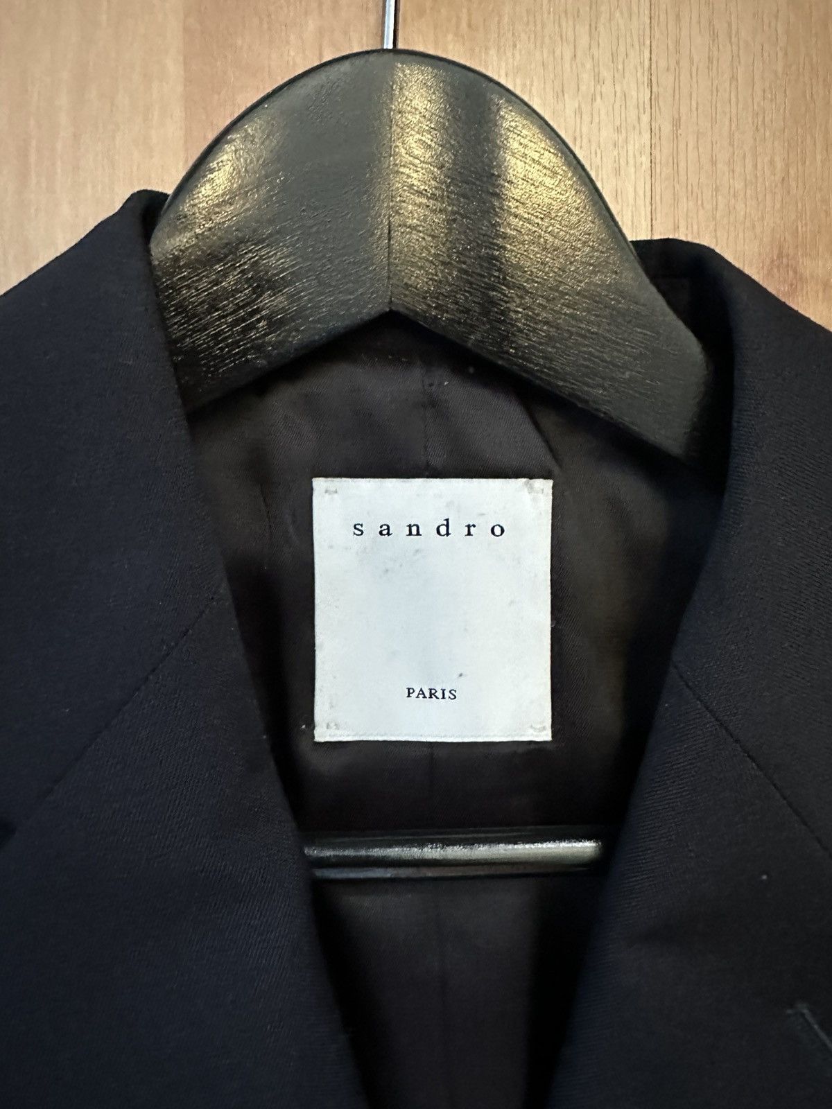 Sandro Sandro black blazer jacket Size 46R - 5 Thumbnail