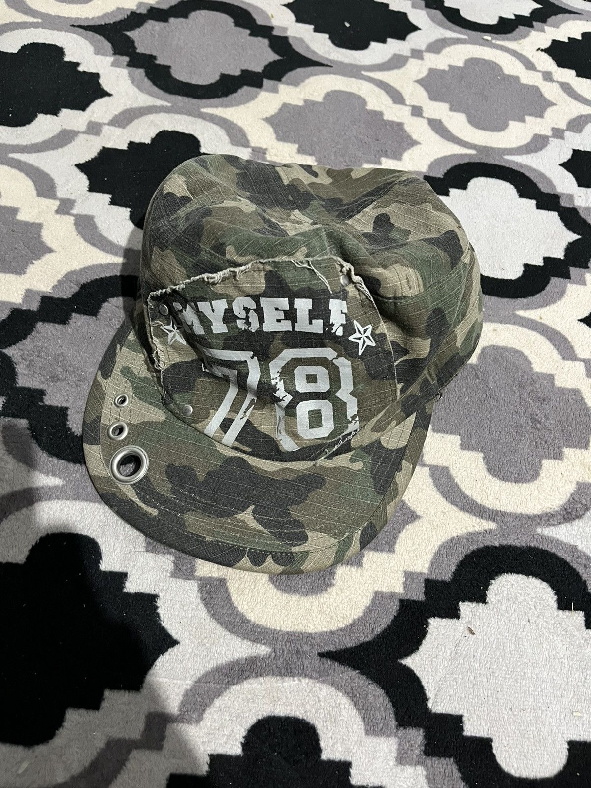 Hysteric Glamour Y2k unknwn camo comando punk hats Size ONE SIZE - 2 Thumbnail