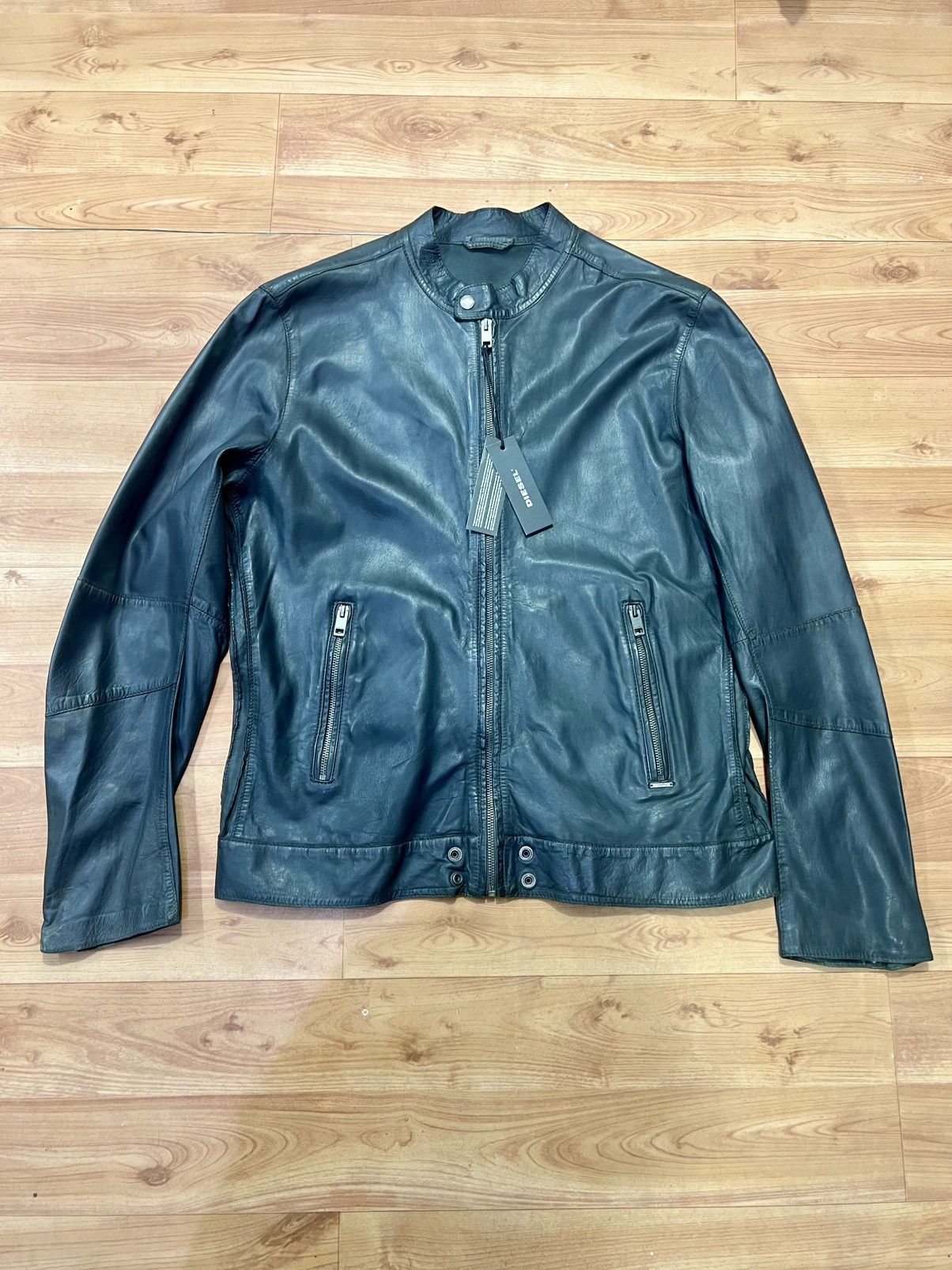 Diesel Diesel L-All-RAW leather jacket size XL Size US L / EU 52-54 / 3 - 1 Thumbnail