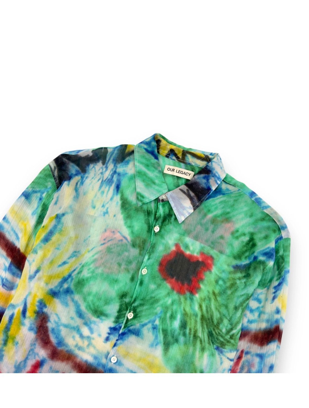 Our Legacy ABOVE SHIRT — Chalk Flower Print Size US L / EU 52-54 / 3 - 3 Thumbnail