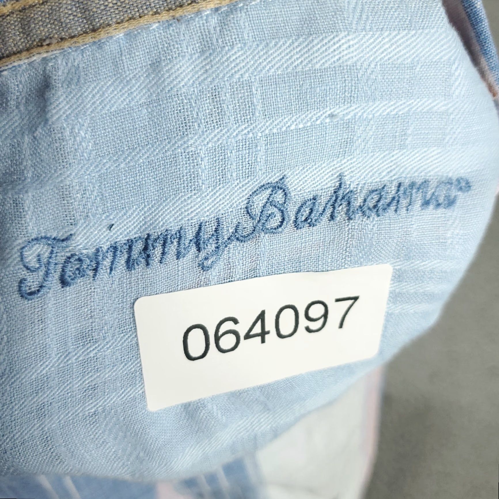 Tommy Bahama Tommy Bahama Shirt Mens M Blue Linen Button-Up Short Sleeve Striped Casual Wearable Adult Medium Size US M / EU 48-50 / 2 - 7 Thumbnail