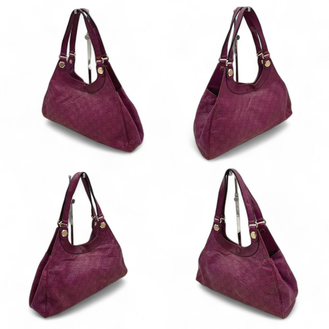 Gucci Gucci - shoulder bag purple bodeaux GG pattern patent Size ONE SIZE - 2 Thumbnail