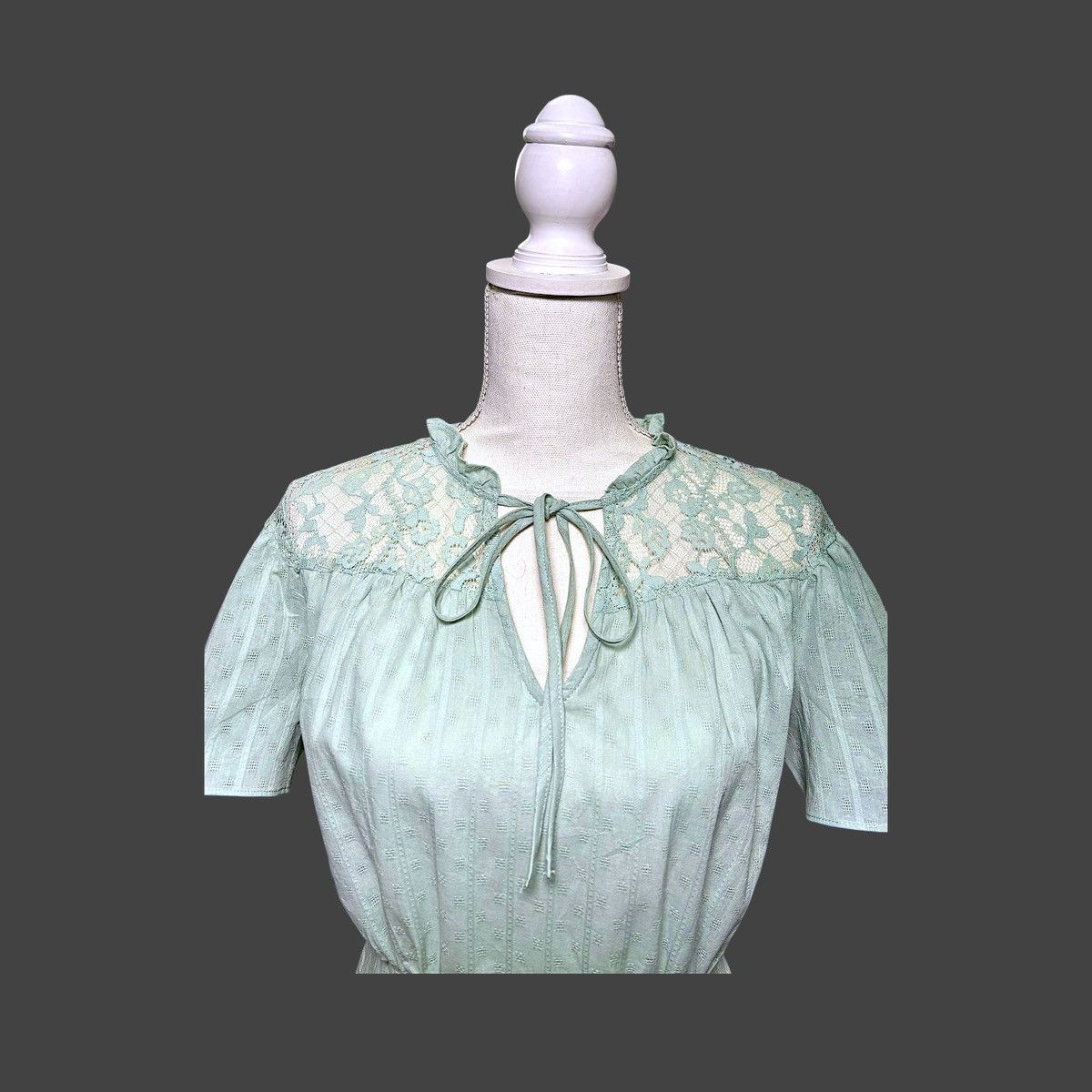 Other Main Strip Women’s Mint Green Lace Top Mini Dress Sz M Size M / US 6-8 / IT 42-44 - 9 Thumbnail