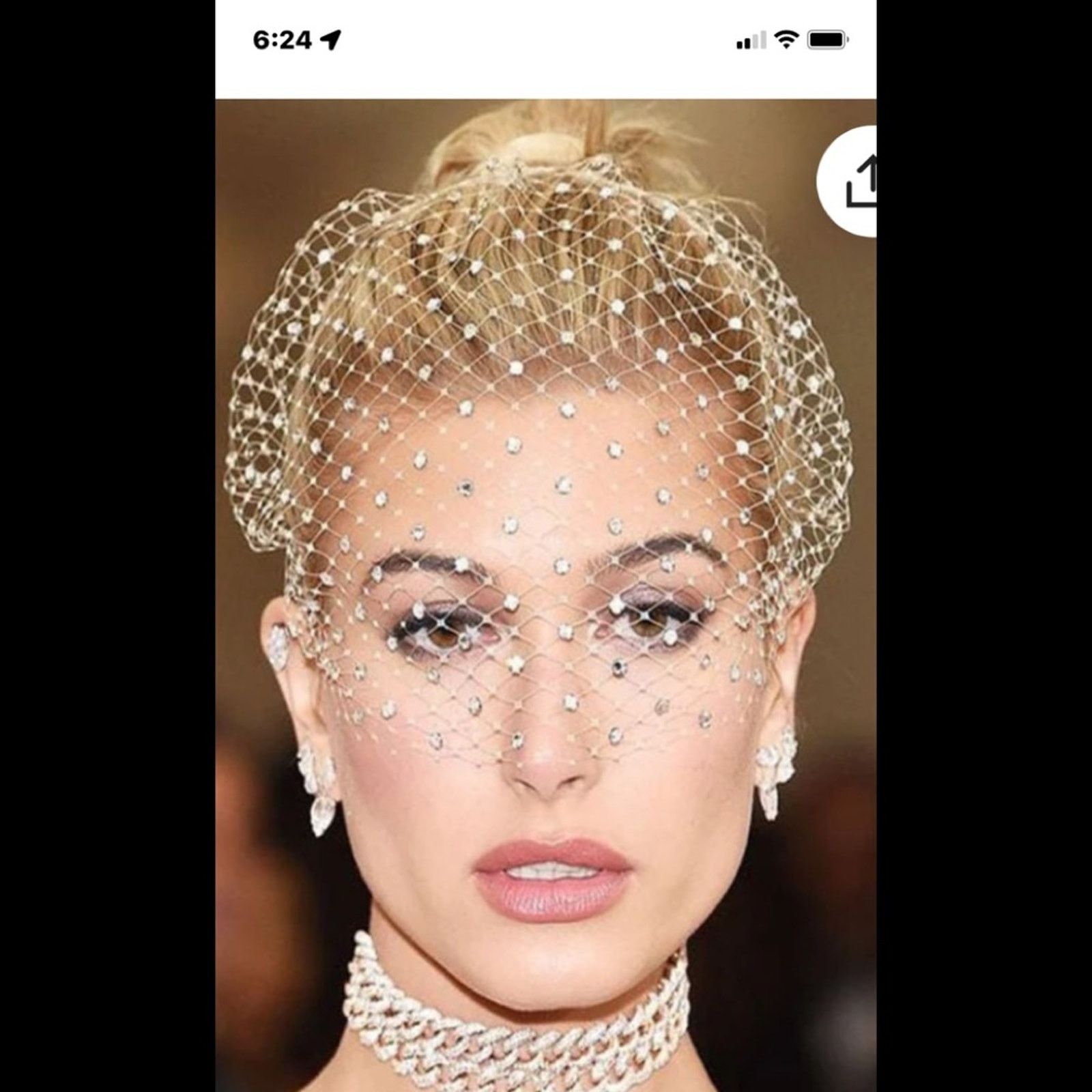 Vintage BNIB Netted birdcage veil tie-on,60's wedding cocktail pinup Size ONE SIZE - 8 Thumbnail