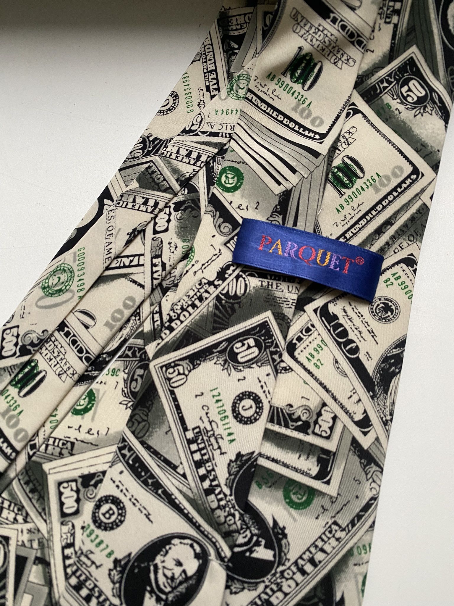 Vintage Tie American Dollar Money Humor Size ONE SIZE - 2 Thumbnail