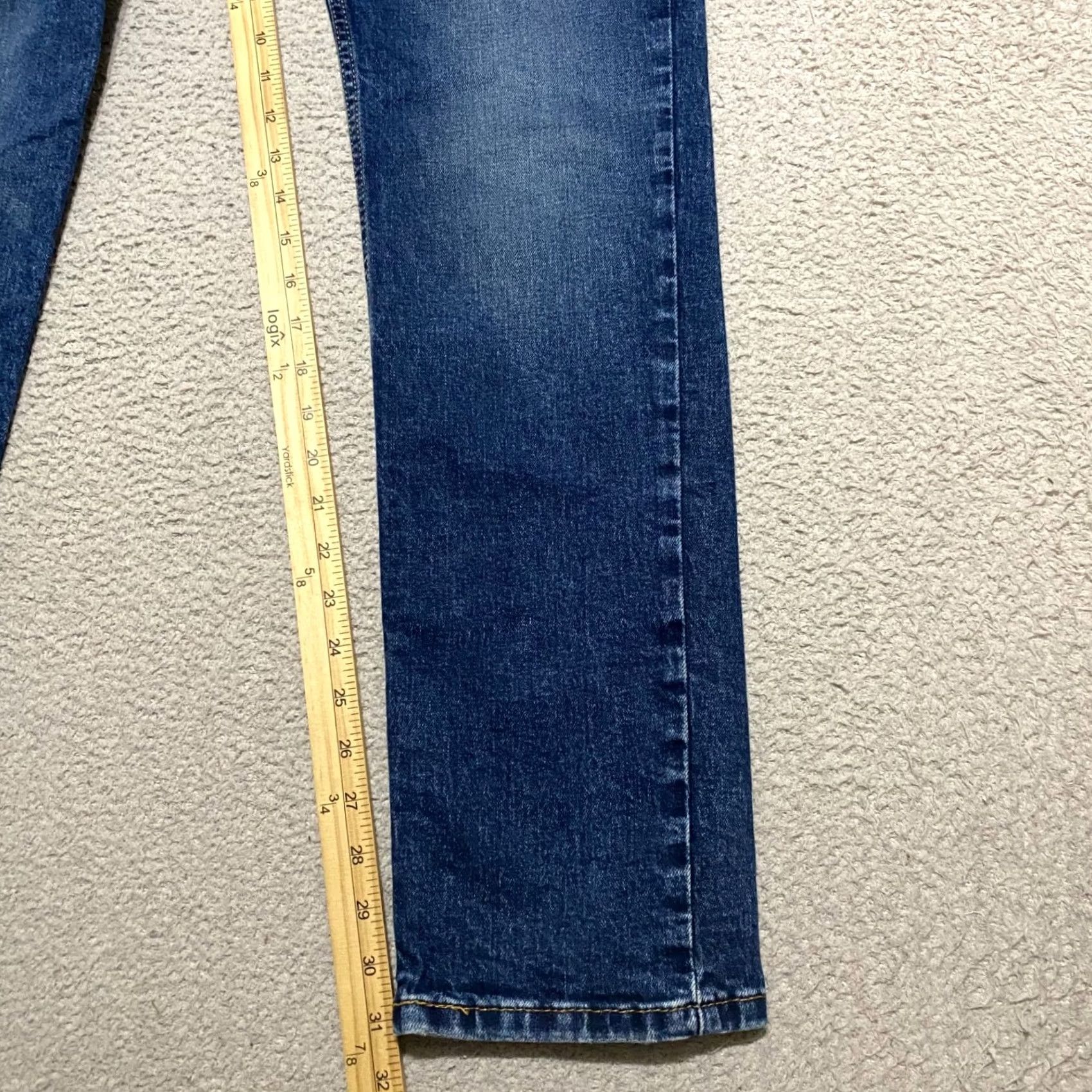 Levi's Levi's 511 Jeans Mens 32x32 Slim Straight Mid Rise Blue Denim Medium Wash Size US 32 / EU 48 - 7 Thumbnail