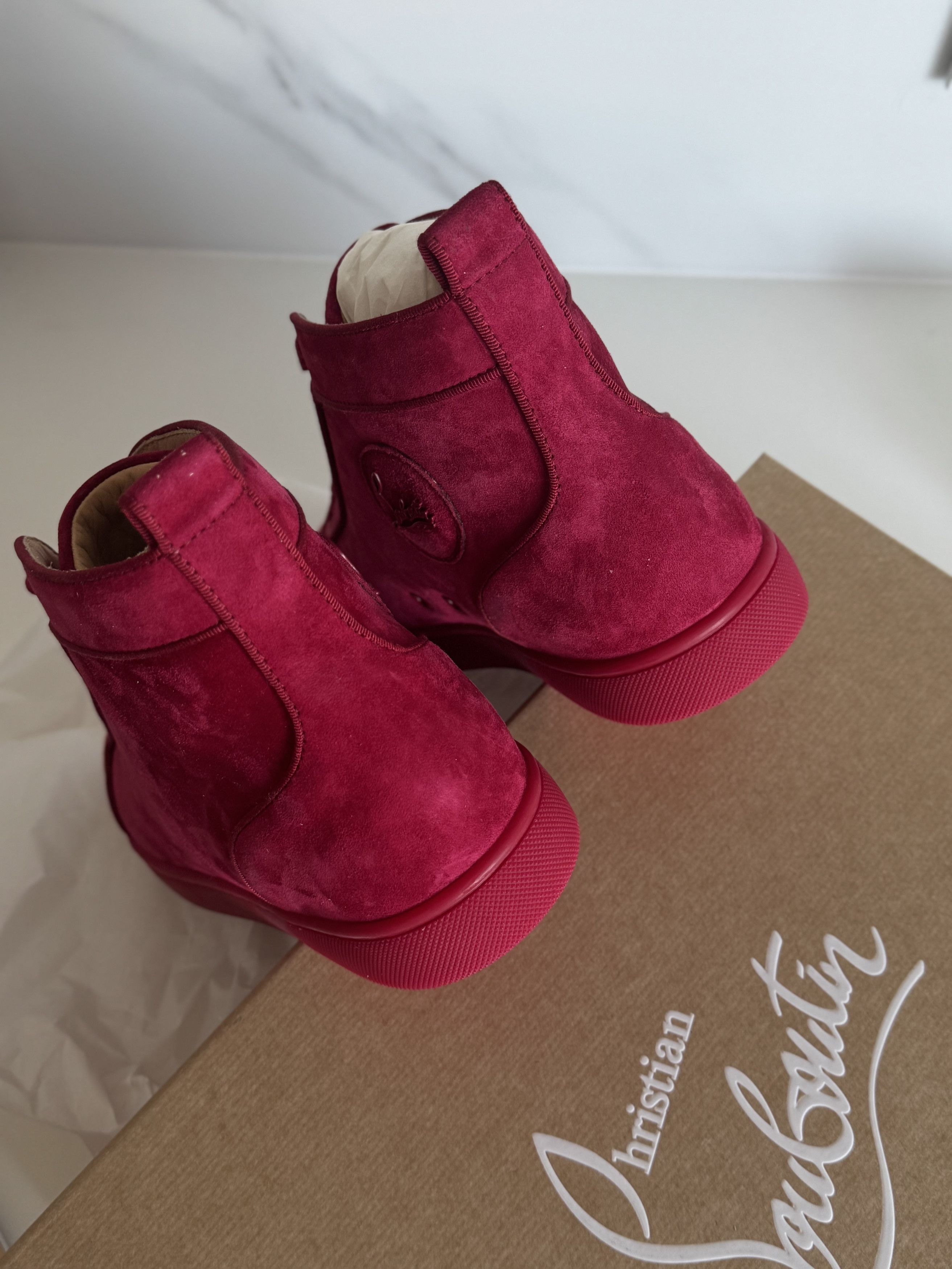 Christian Louboutin Louboutin High | Cherry color | Size 41 | Brand new Size US 8 / EU 41 - 12 Thumbnail