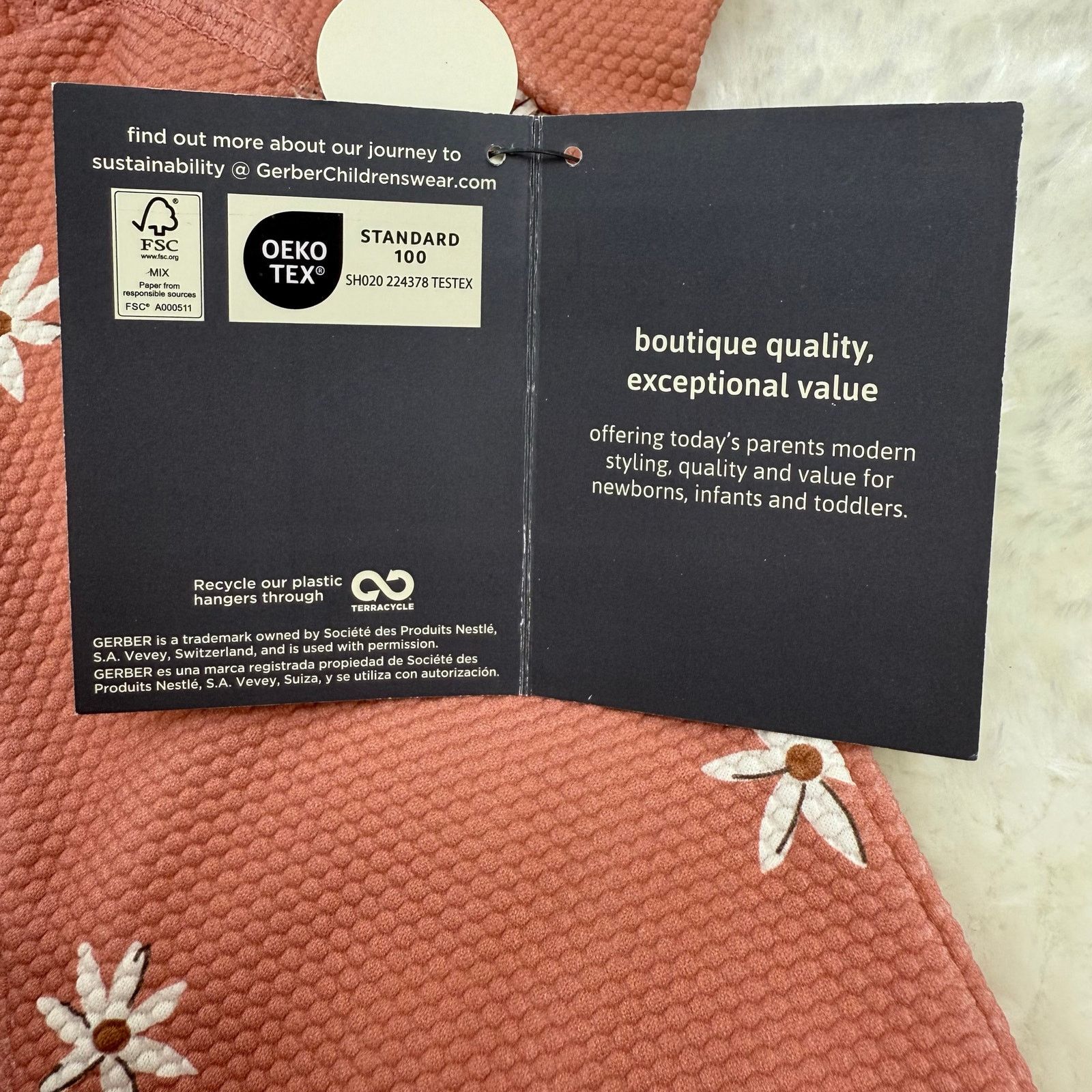 Other NWT Gerber Modern Moments Toddler Rashguard One-Piece 6/9m Size ONE SIZE - 7 Thumbnail