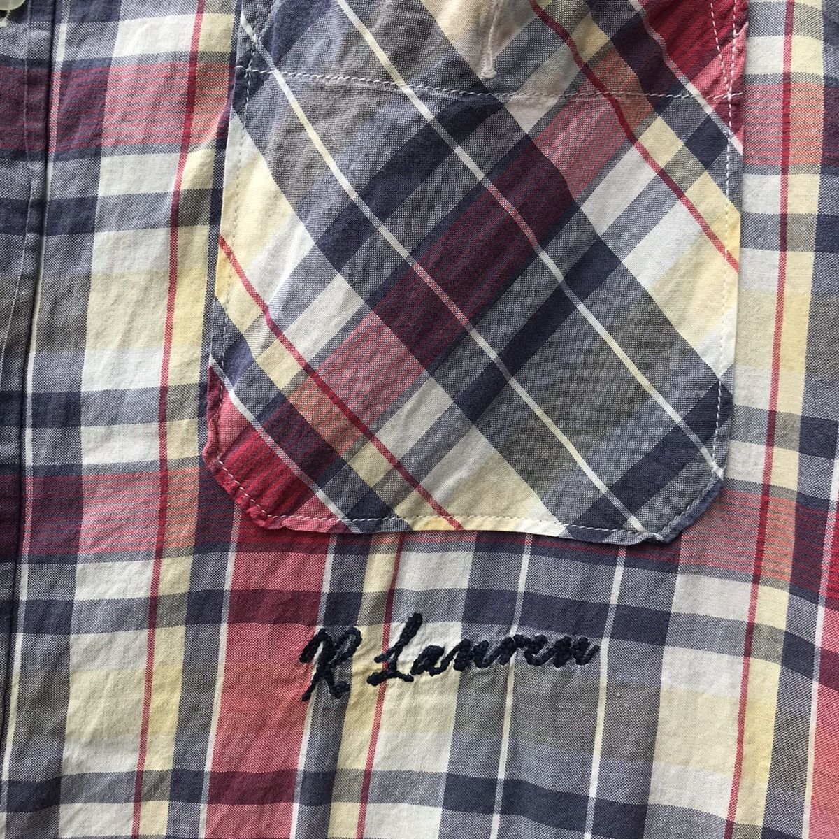 Polo Ralph Lauren × Ralph Lauren × Vintage Vintage Ralph Lauren Polo Jeans Co madrass tartan shirt Size US L / EU 52-54 / 3 - 4 Thumbnail