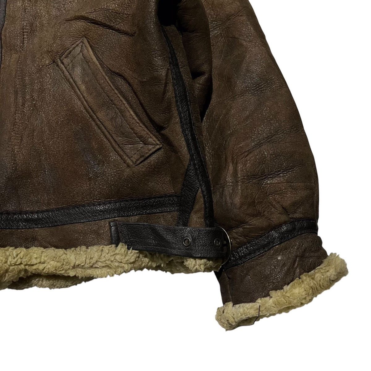Schott × Vintage Vintage 90s schott bross inc b-3 usaf flight leather jacket Size US L / EU 52-54 / 3 - 4 Thumbnail