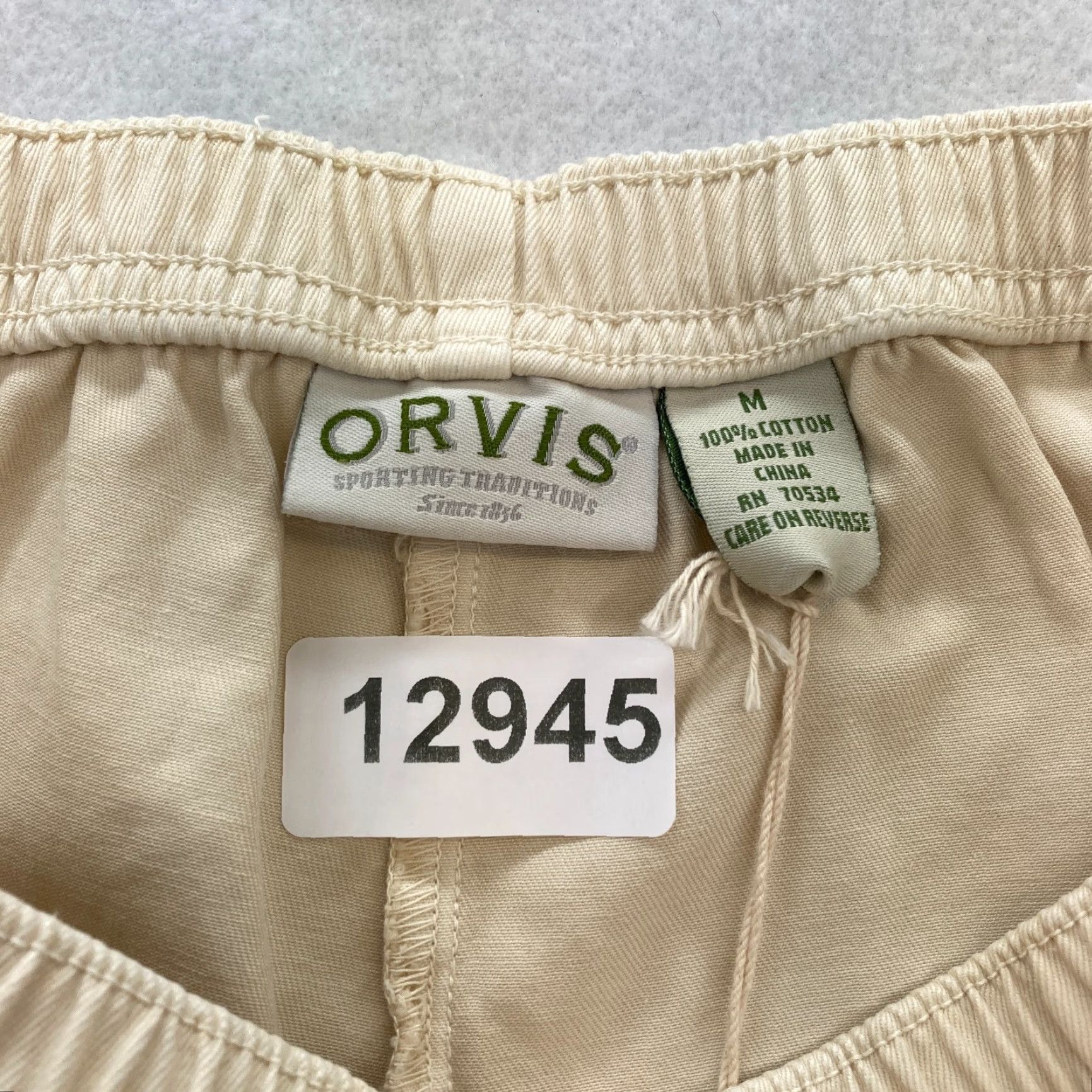 Orvis Orvis Pants Women's Medium Beige Sandwashed Twill Straight Leg Unhemmed NWT Size 32" / US 10 / IT 46 - 4 Thumbnail
