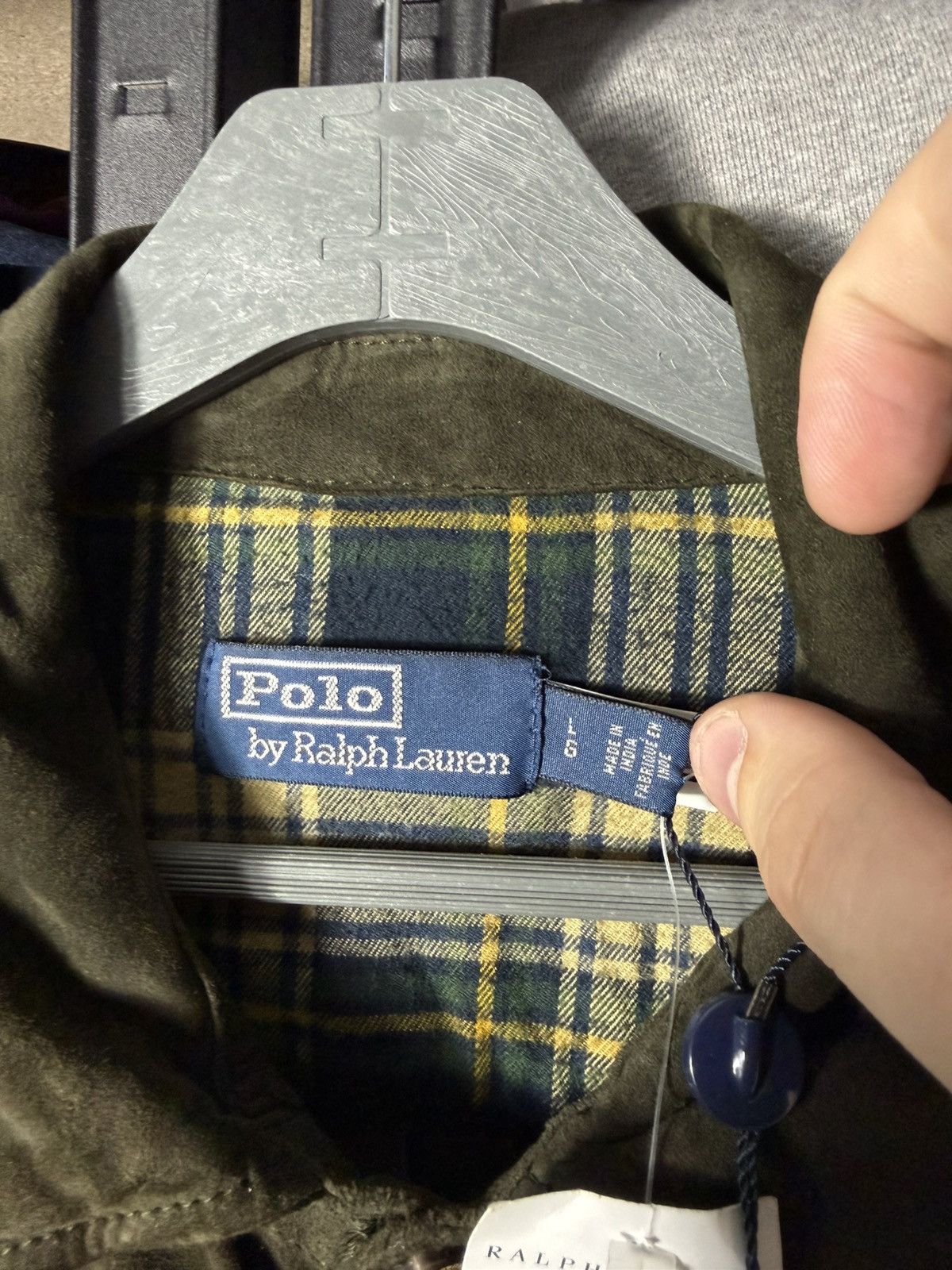 Polo Ralph Lauren Ralph Lauren Suede Utility Jacket Green Goat Leather Field L Size US L / EU 52-54 / 3 - 14 Thumbnail