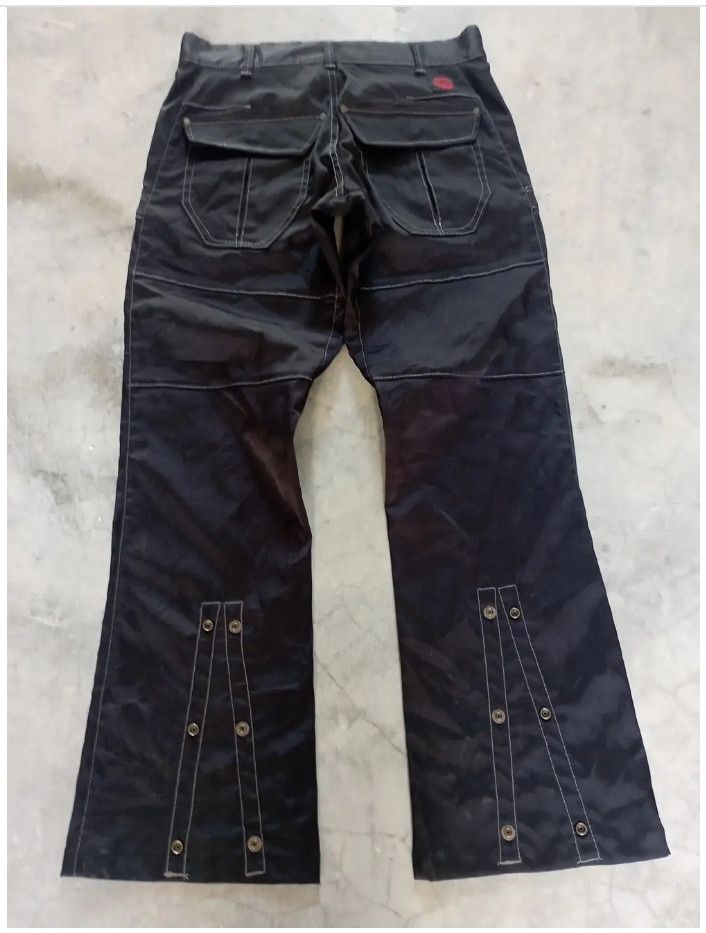 Tornado Mart Flare Jeans Avantgarde Black Cargo Edwin Bootcut Pants Size US 30 / EU 46 - 1 Thumbnail