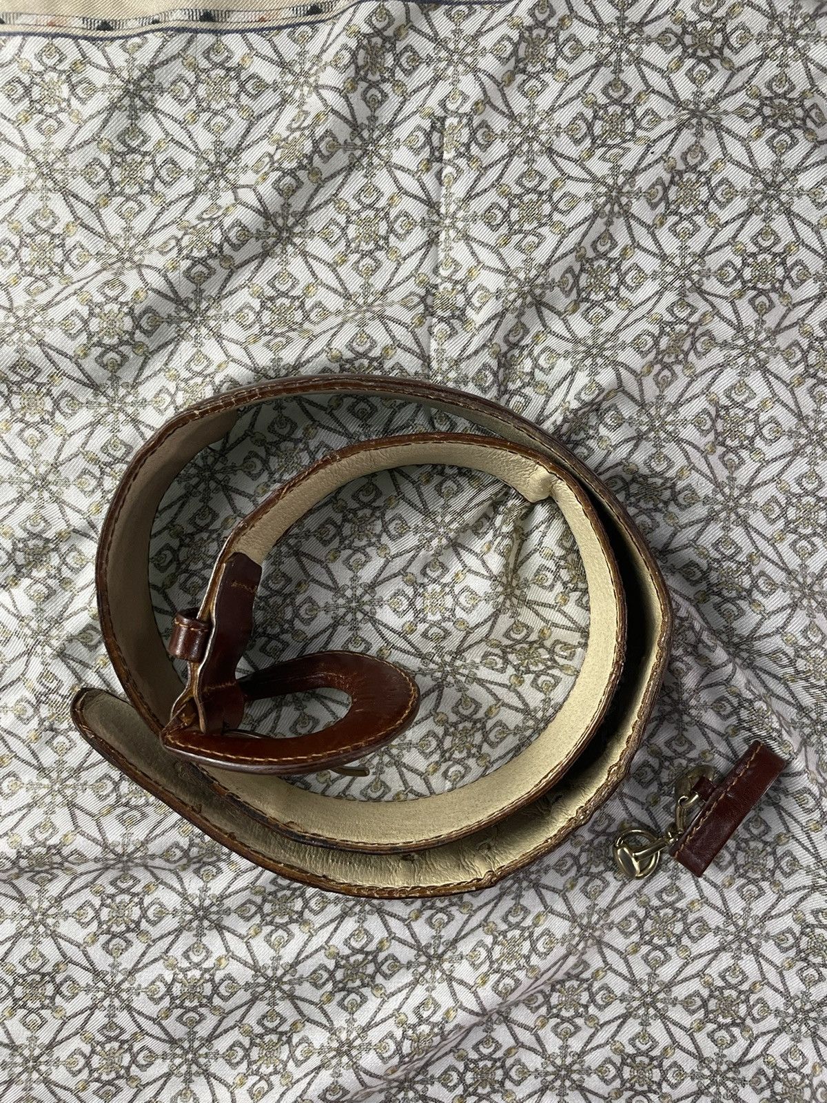 Gucci × Vintage Gucci dark brown leather belt Size 40 - 2 Thumbnail