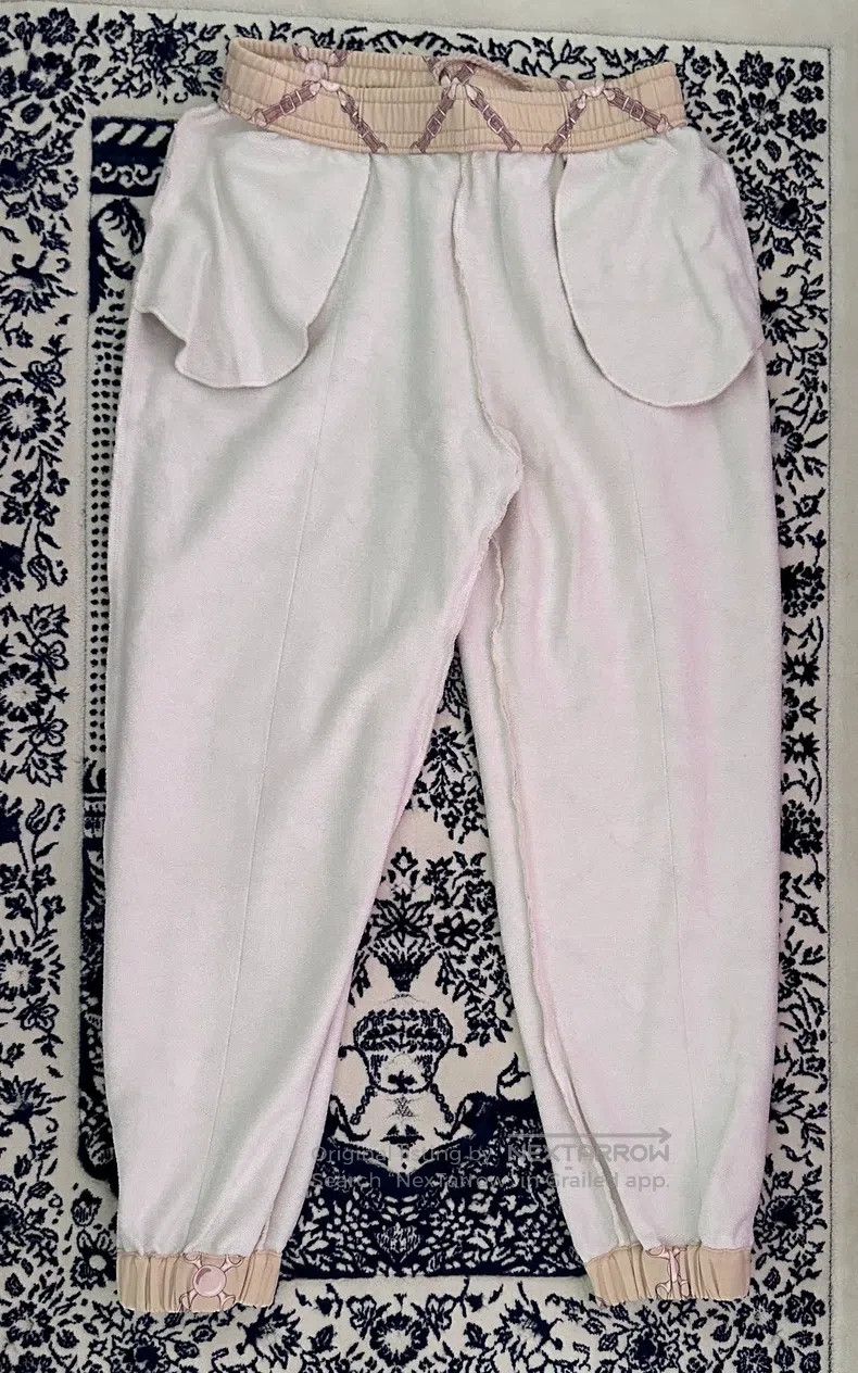 Hermes Hermes Casual Pants, Classic Beige Stripe Design Size 25" / US 0 / IT 36 - 4 Thumbnail