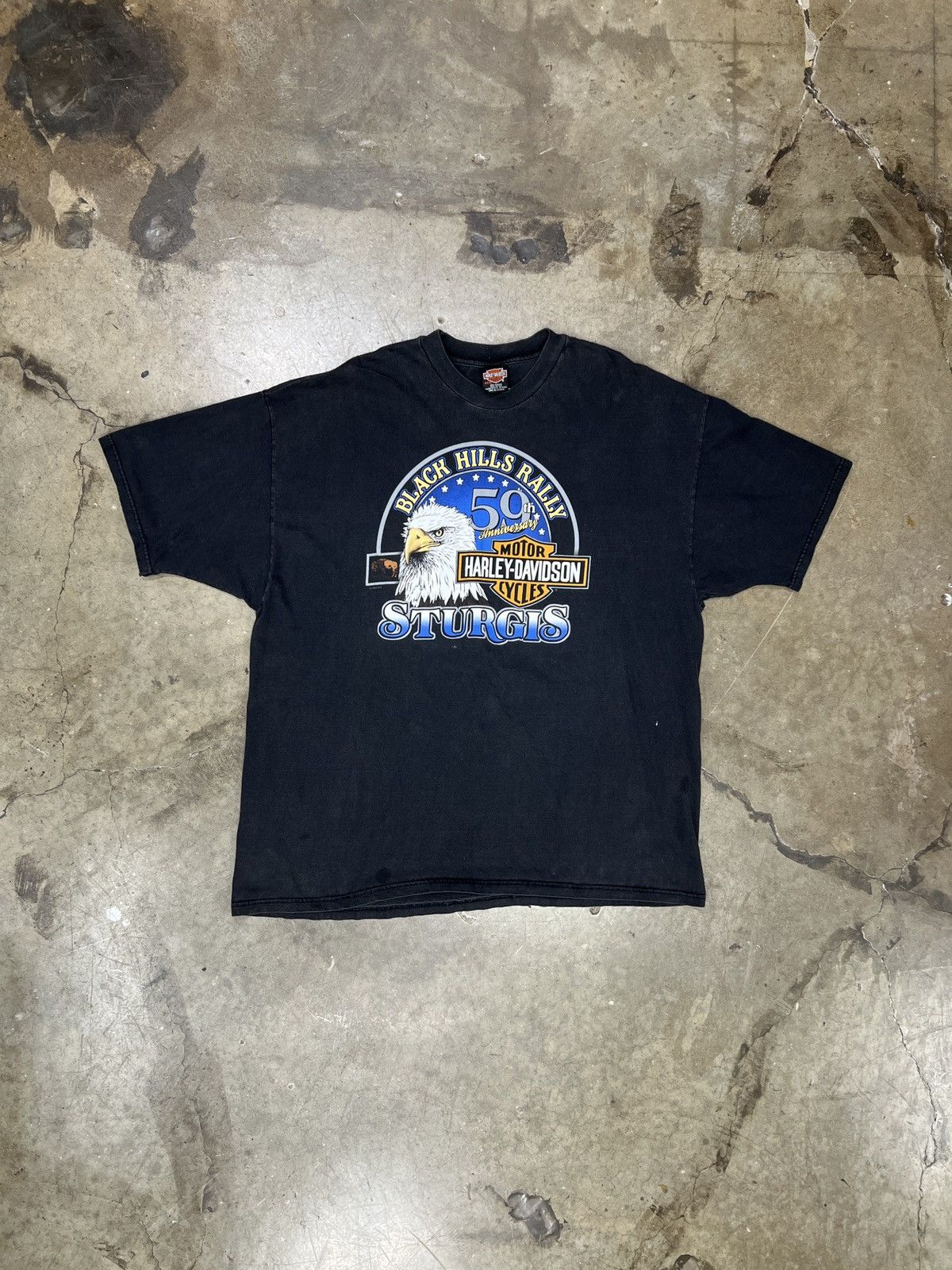 Harley Davidson Vintage 1999 Harley Davidson Black Hills Rally 59 Tee XXXL Size US XXL / EU 58 / 5 - 5 Thumbnail