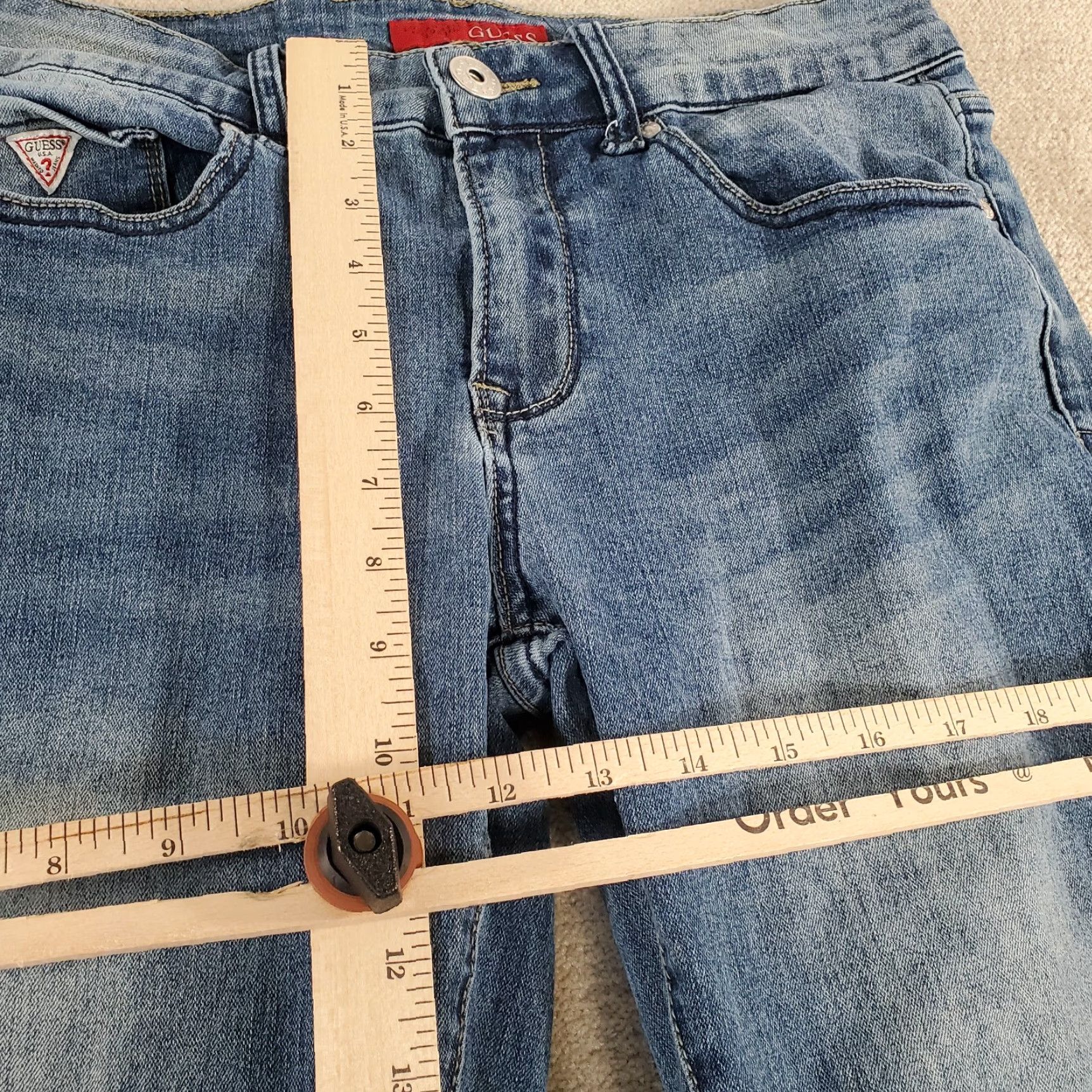 Guess Guess Jeans Mens Jeans Slim Straight Leg 30x30 Blue Lincoln Medium Wash Denim Size US 30 / EU 46 - 4 Thumbnail