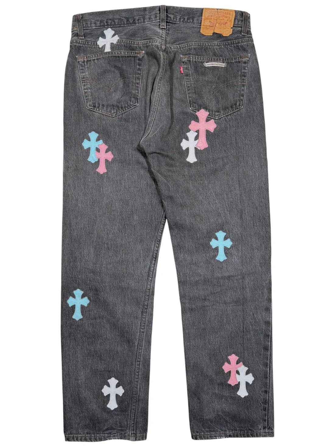 Chrome Hearts 1/1 Cross Patch Levi's 501 Jeans Size US 34 / EU 50 - 2 Thumbnail