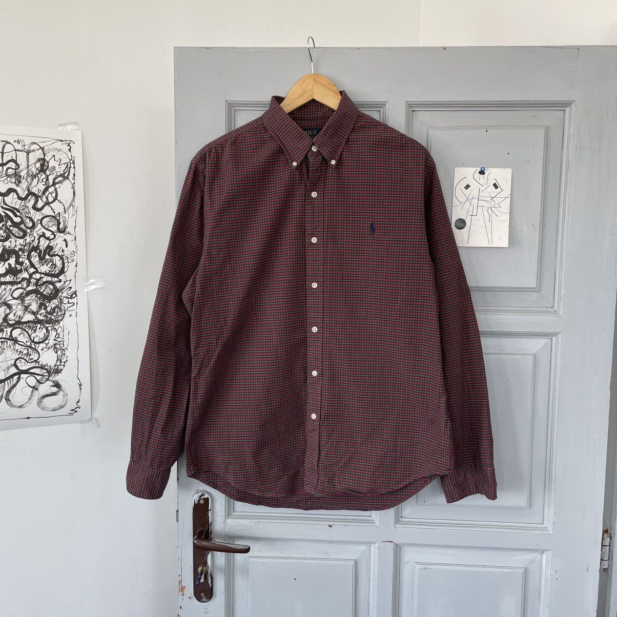Polo Ralph Lauren × Vintage Polo Ralph Lauren Vintage Checkered Shirt Longsleeve Y2k Size US L / EU 52-54 / 3 - 3 Thumbnail