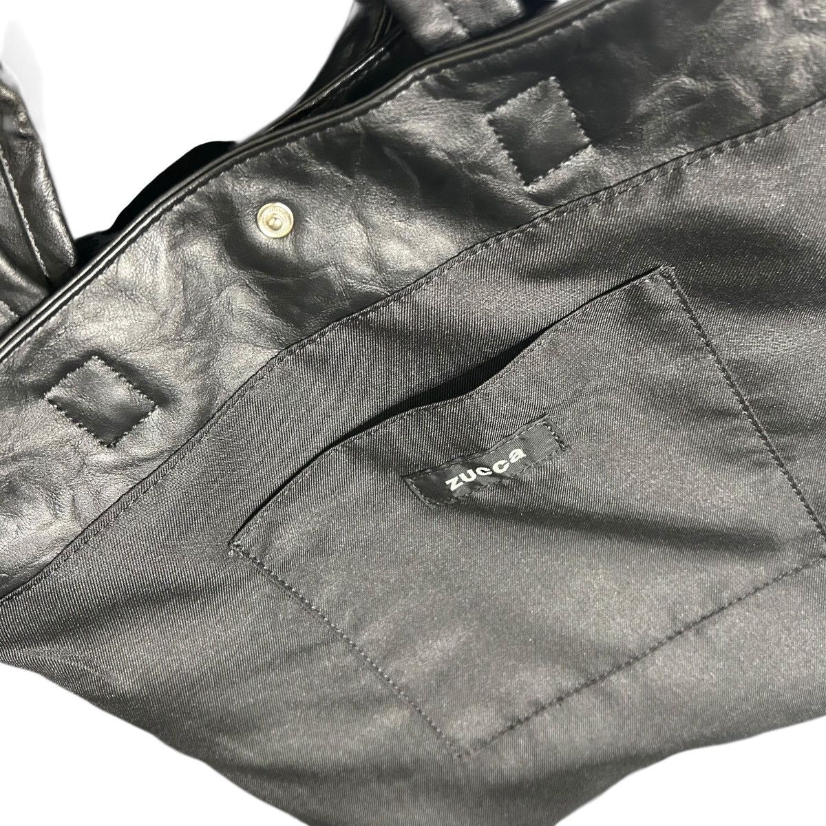 CABANE de ZUCCa 328 00s Cabane de zucca black 2way wrinkled faux leather bag Size ONE SIZE - 20 Thumbnail