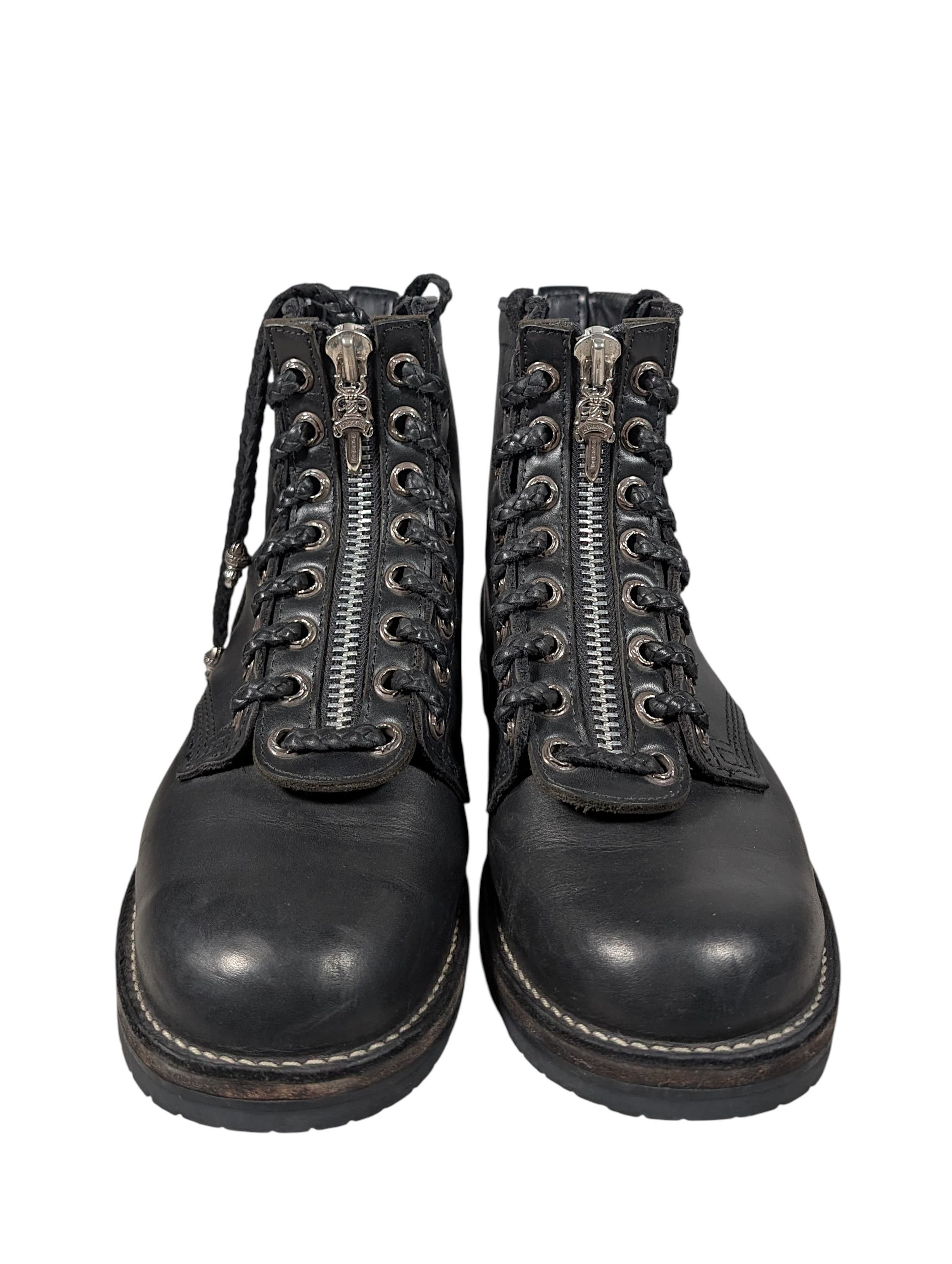 Chrome Hearts Chrome Hearts Wesco Fireman Boots Silver Dagger Zippers Size US 10 / EU 43 - 3 Thumbnail
