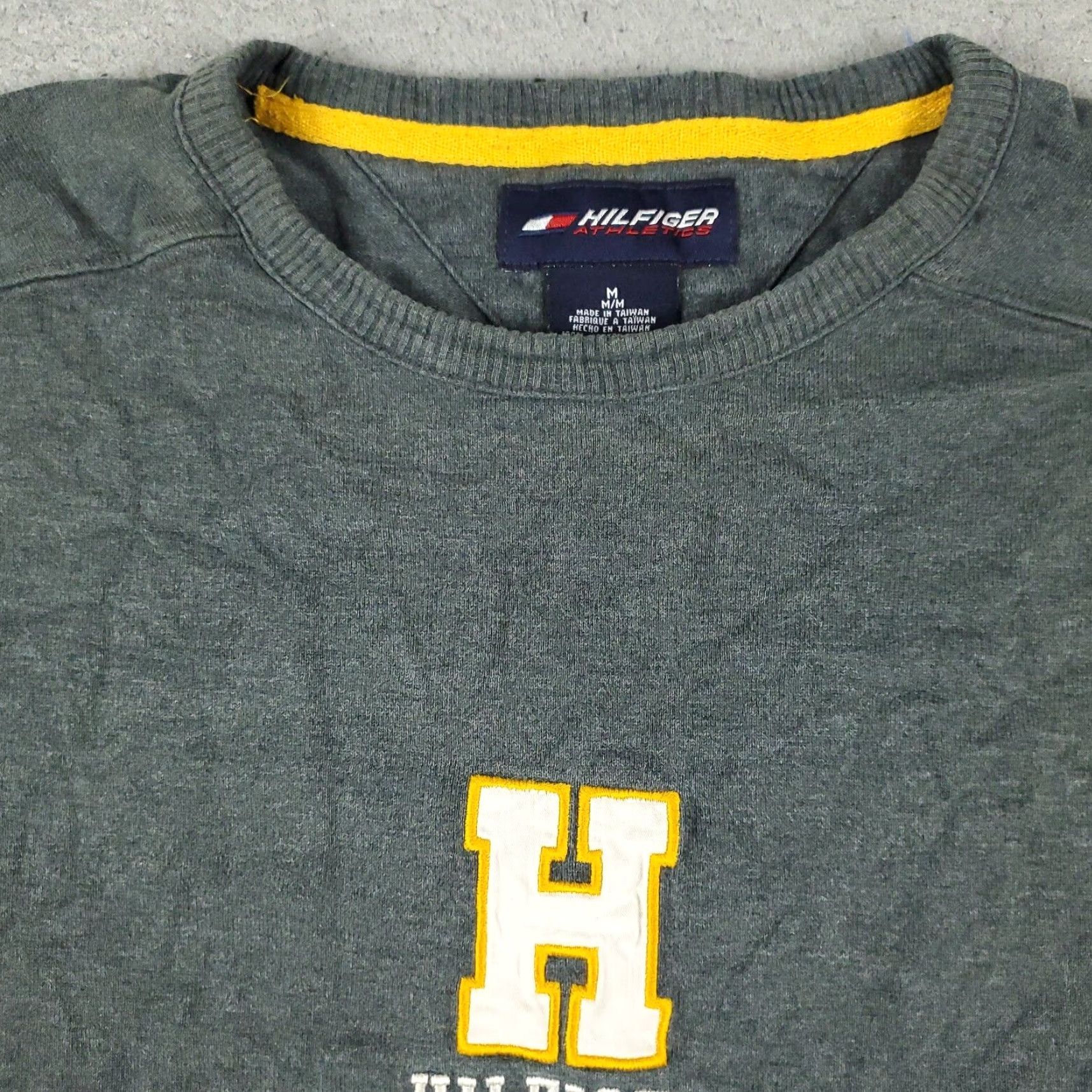 Tommy Hilfiger Tommy Hilfiger Mens Gray Crew Neck Sweater Medium Cotton Long Sleeve Pullover Size US M / EU 48-50 / 2 - 2 Thumbnail
