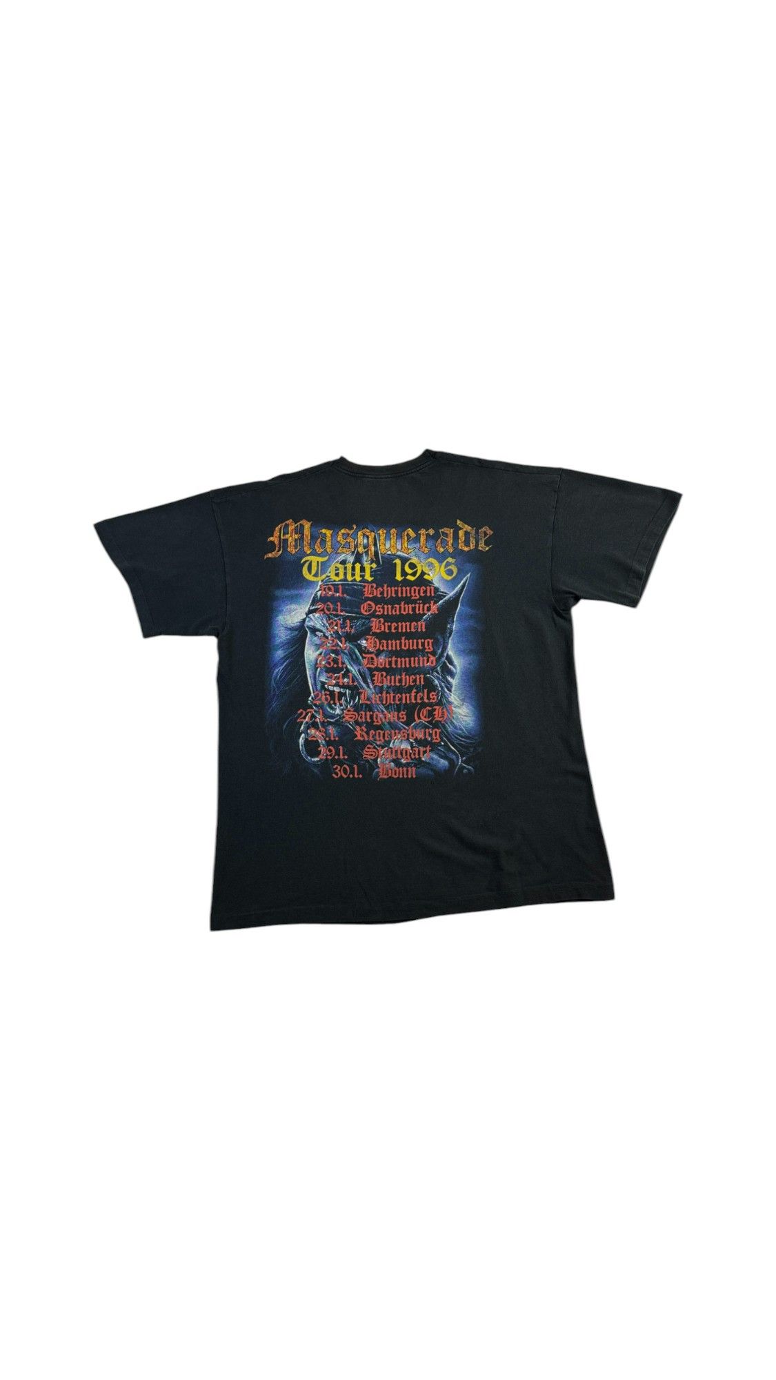 Vintage Rare vintage Running Wild 1996 Masquerade Tee Single Stitch Size US XL / EU 56 / 4 - 2 Thumbnail