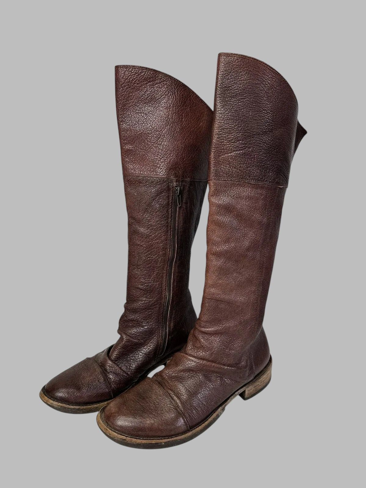 Guidi Rare AS98 Handmade Italian Leather Boots Rick Owens Look Size US 9 / IT 39 - 2 Thumbnail
