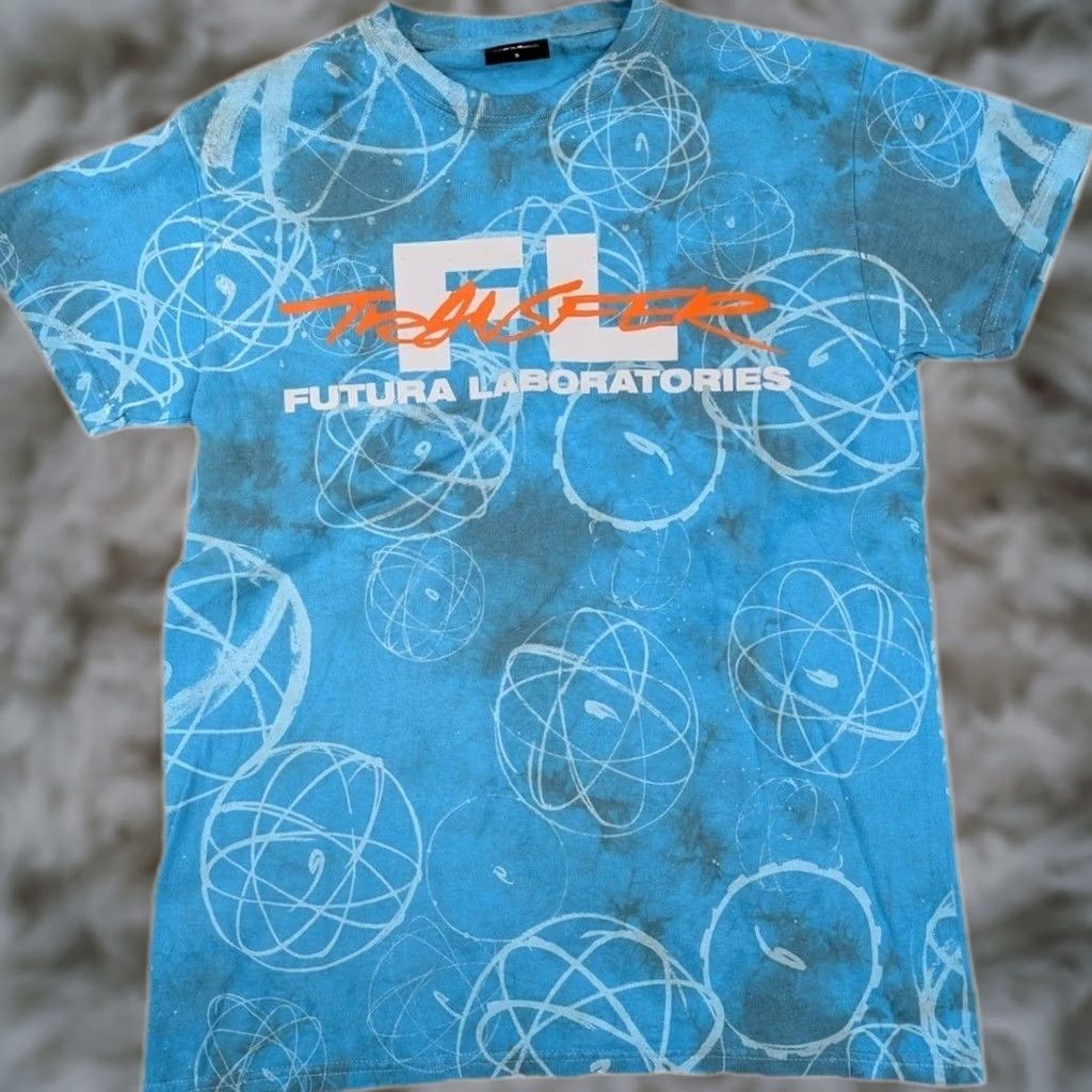 Vintage Futura Laboratories Shirt Mens Small Blue Atoms Tie Dye All Over Print Japan Size US S / EU 44-46 / 1 - 1 Thumbnail